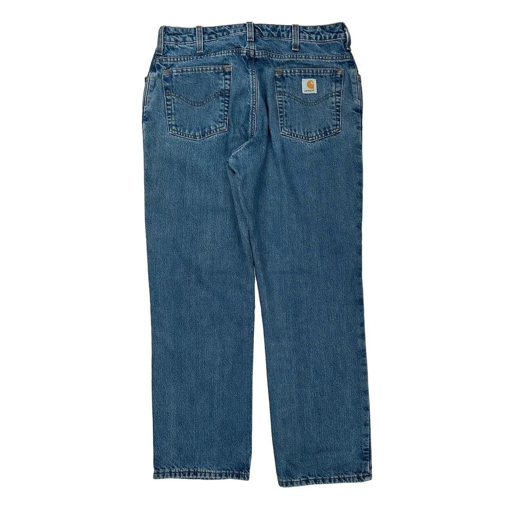 Carhartt Jeans - 31W 30L Blue Cotton Refurbished - Thrifted (note: this is a term often used to describe second- refurbished available on Cerqular