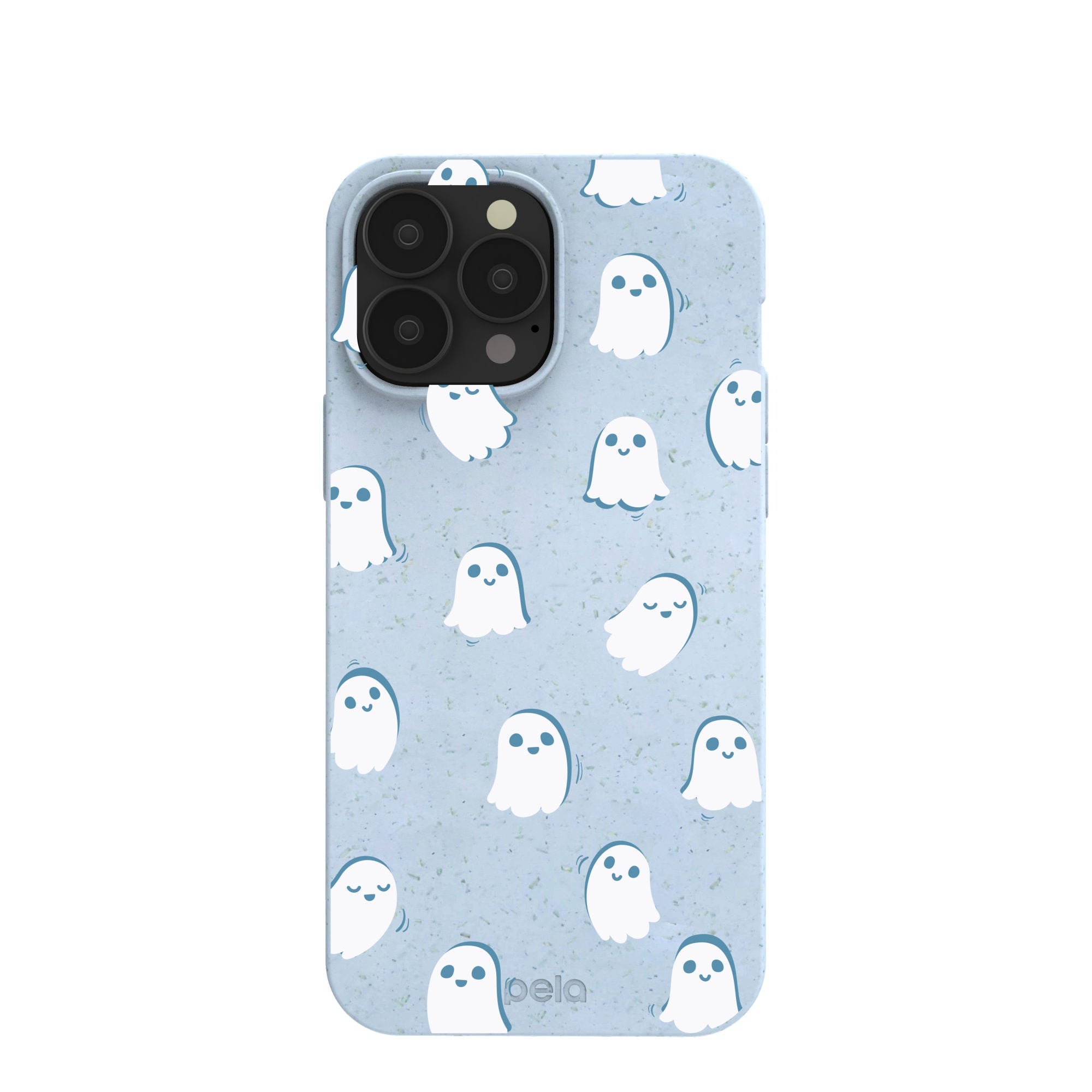 Powder Blue Ghostly iPhone 13 Pro Max Case Refurbished - Pela Case refurbished available on Cerqular