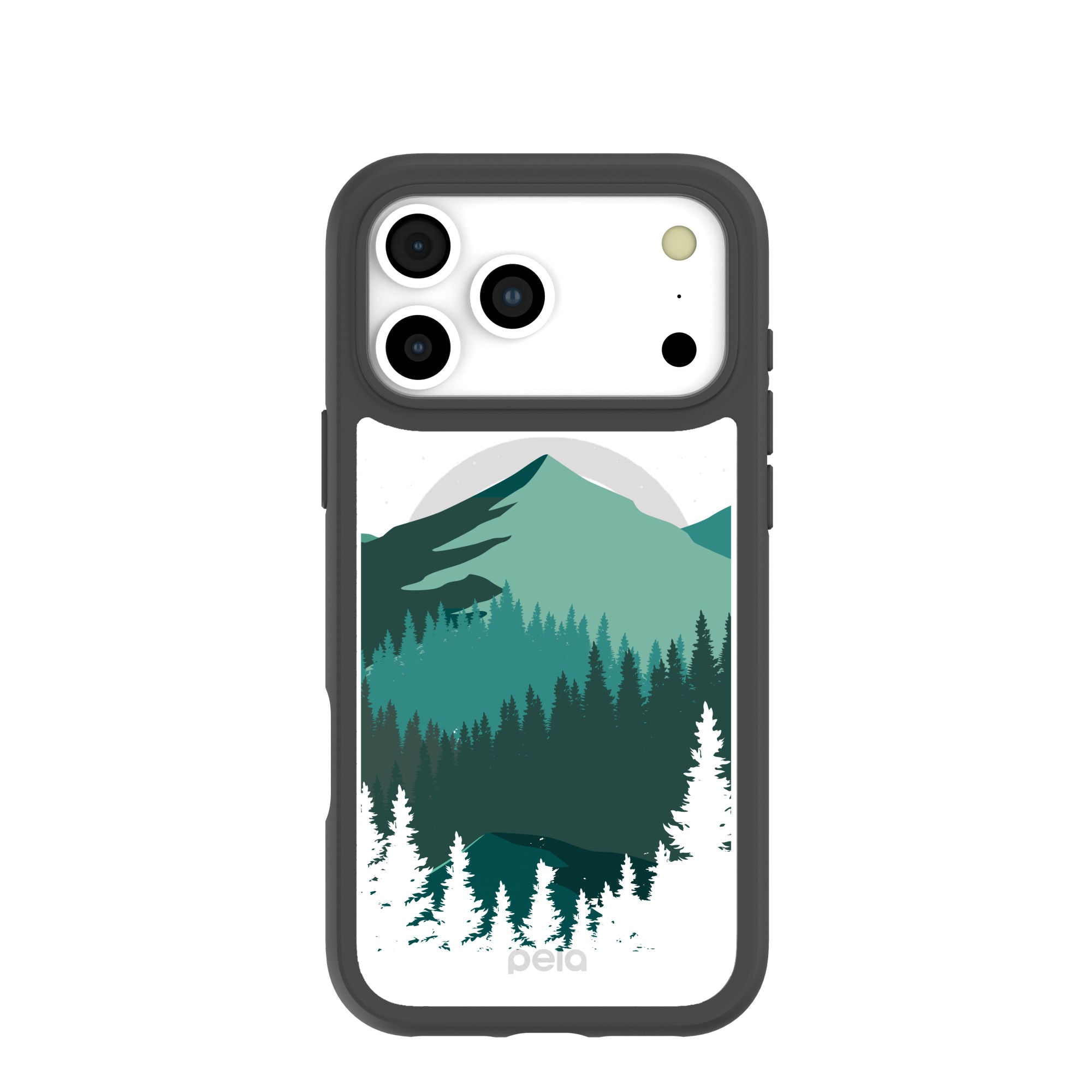 Clear Boreal iPhone 17 Pro Max Case With Noir Ridge (MagSafe included) Refurbished - Pela Case refurbished available on Cerqular