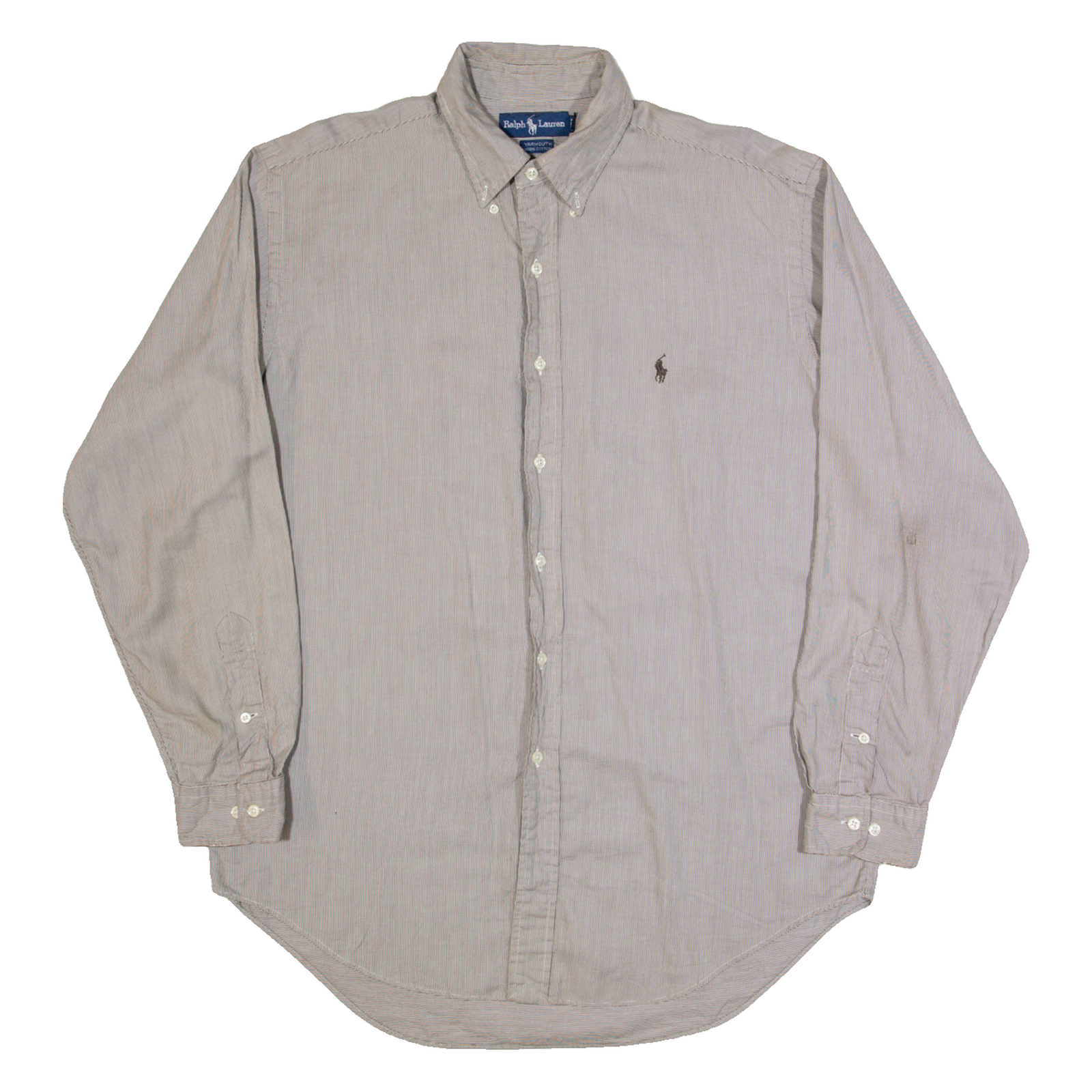 RALPH LAUREN Yarmouth Mens Shirt Brown Check Long Sleeve L Refurbished - N/A refurbished available on Cerqular