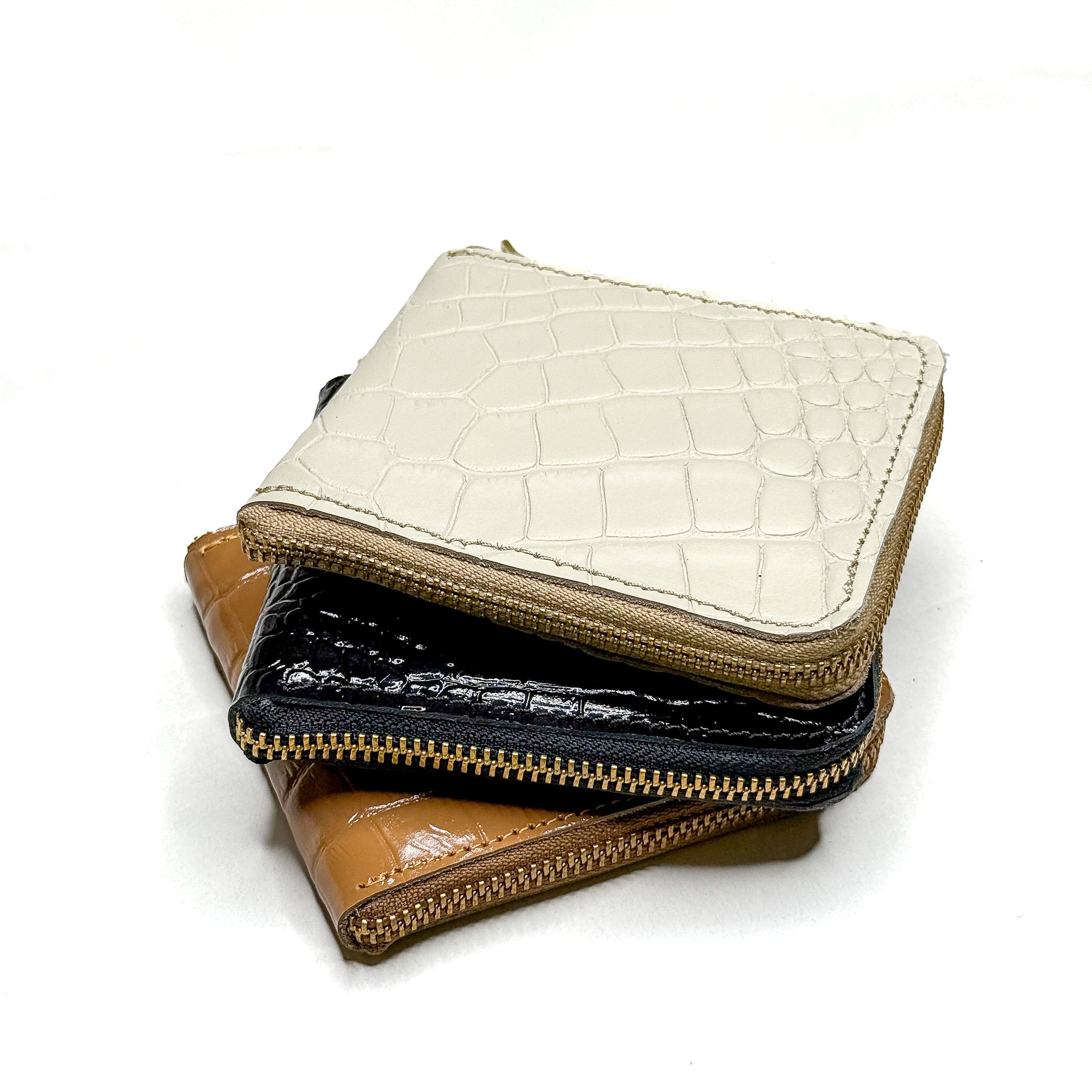 Everyday Croco Leather Wallets | Color: Cream Refurbished - N/A refurbished available on Cerqular