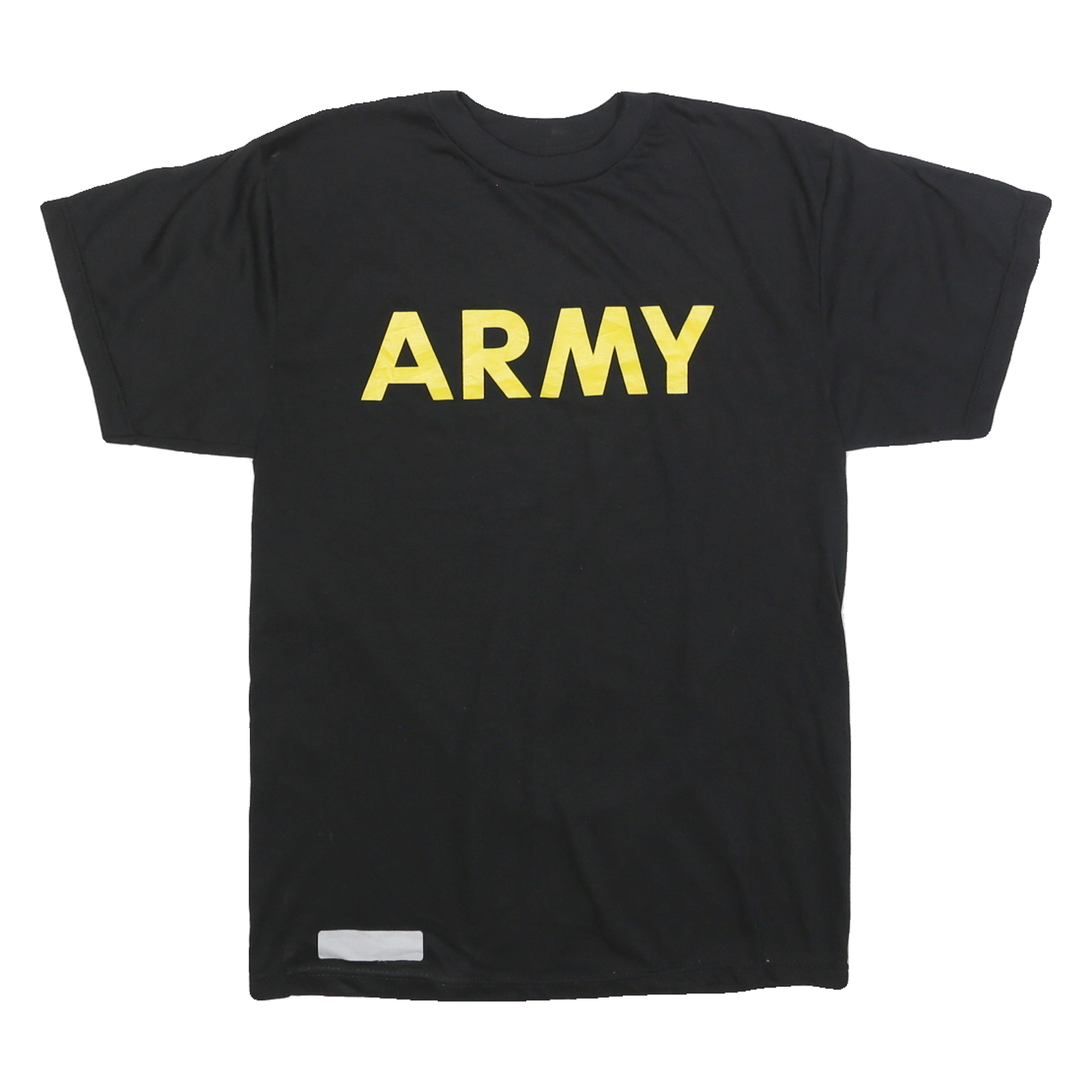 Mens Black T-Shirt S Short Sleeve Crew Neck Army Print Cotton Blend Refurbished - N/A refurbished available on Cerqular