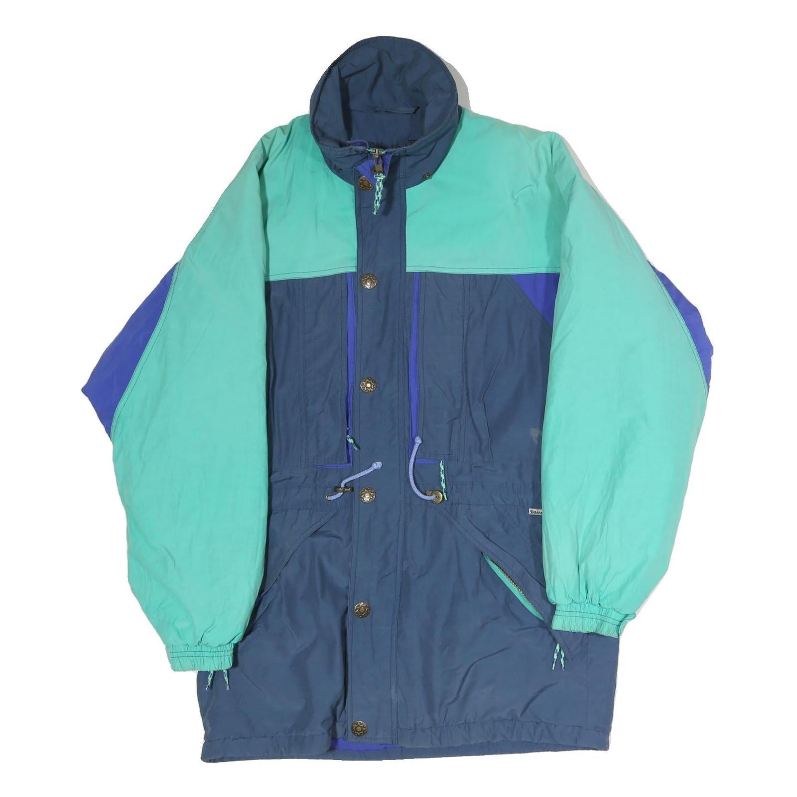 SYMPATEX Mens Blue & Teal Outdoor Jacket M Polyester Zip Colourblock Refurbished - N/A refurbished available on Cerqular