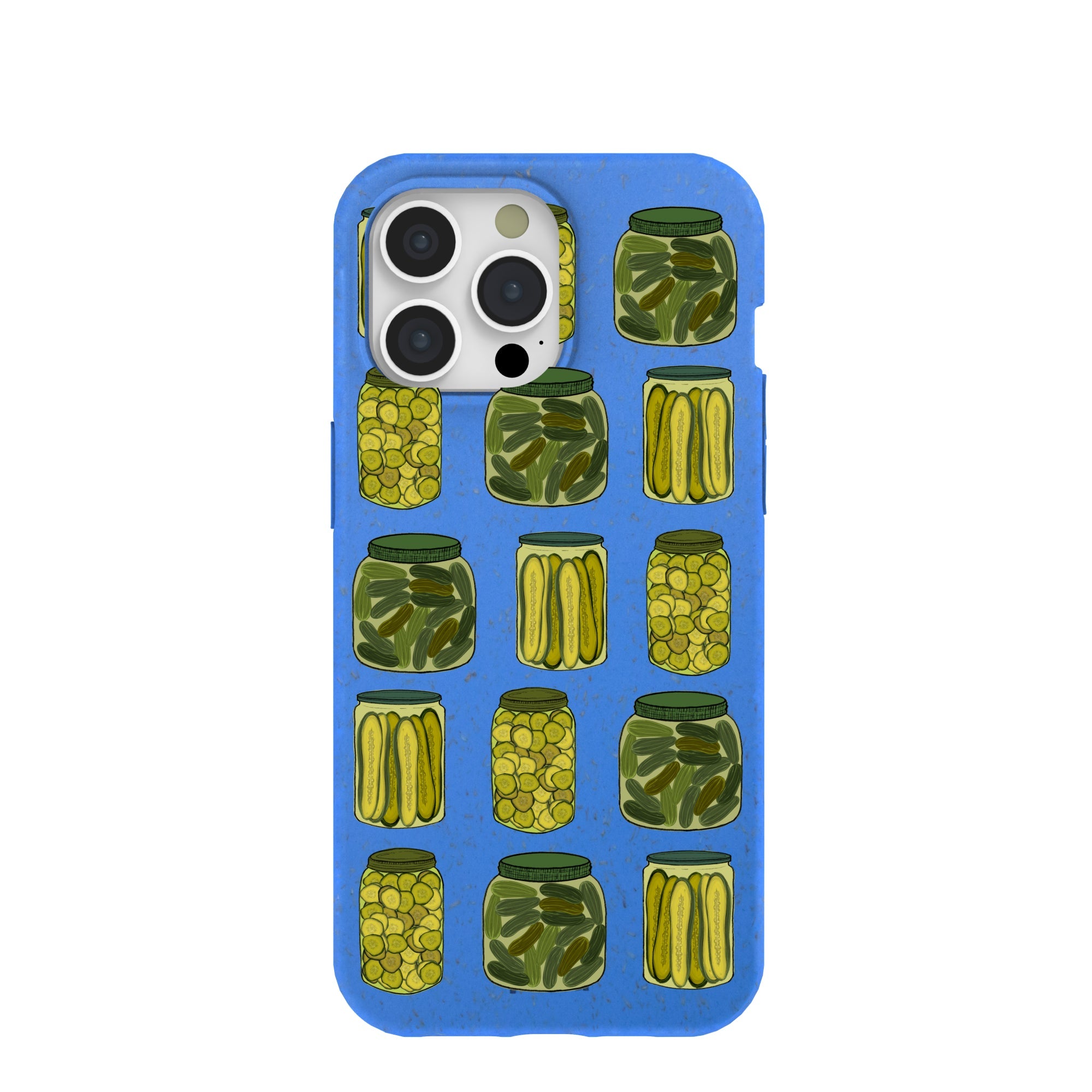 Electric Blue Pickling Pickles iPhone 15 Pro Max Case Refurbished - Pela Case refurbished available on Cerqular