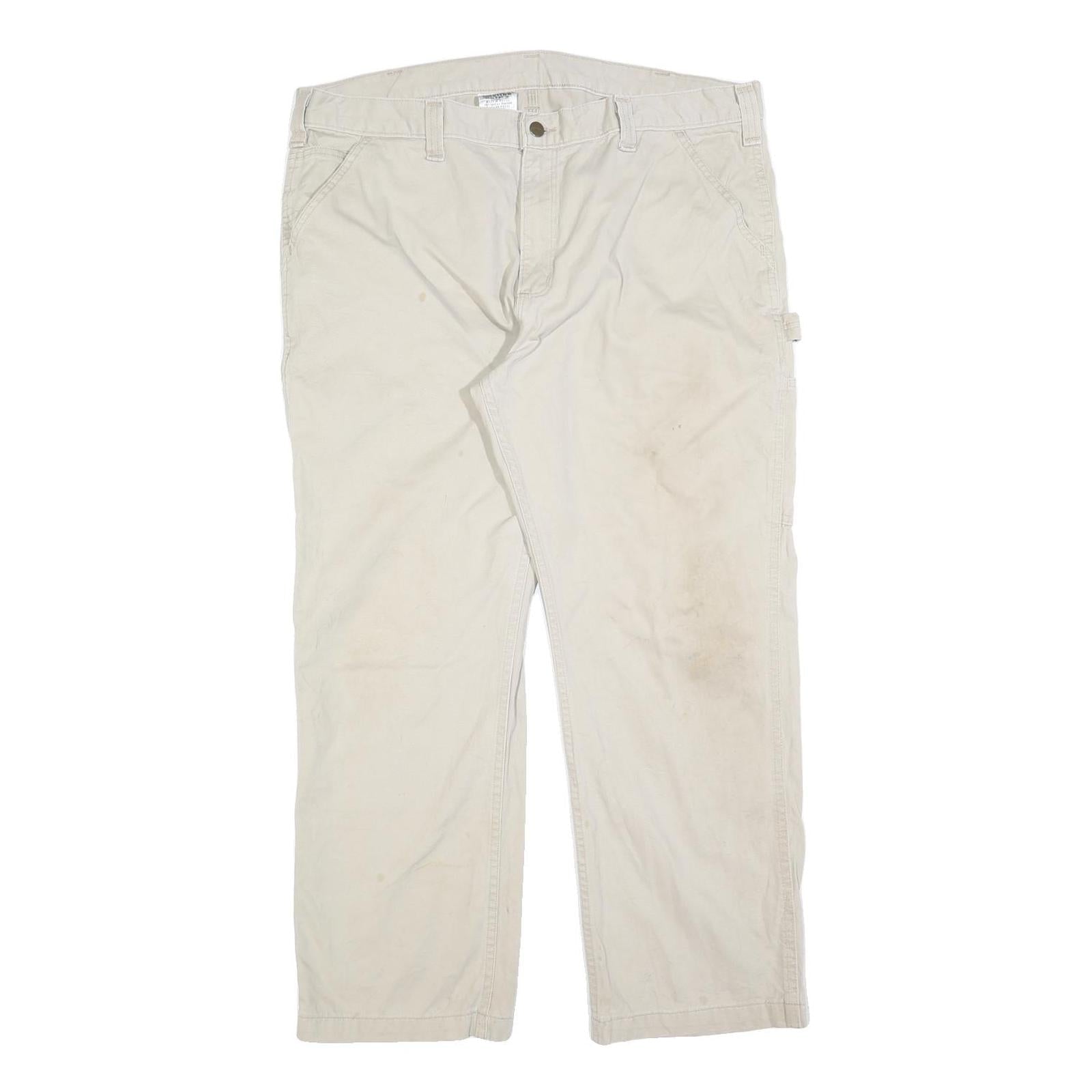 Buy CARHARTT Mens Cotton Blend Beige Regular Straight Trousers W40 L30 Workwear Zip Refurbished - $49.39 CARHARTT Mens Cotton Blend Beige Regular Straight Trousers W40 L30 Workwear Zip Refurbished - N/A refurbished available on Cerqular