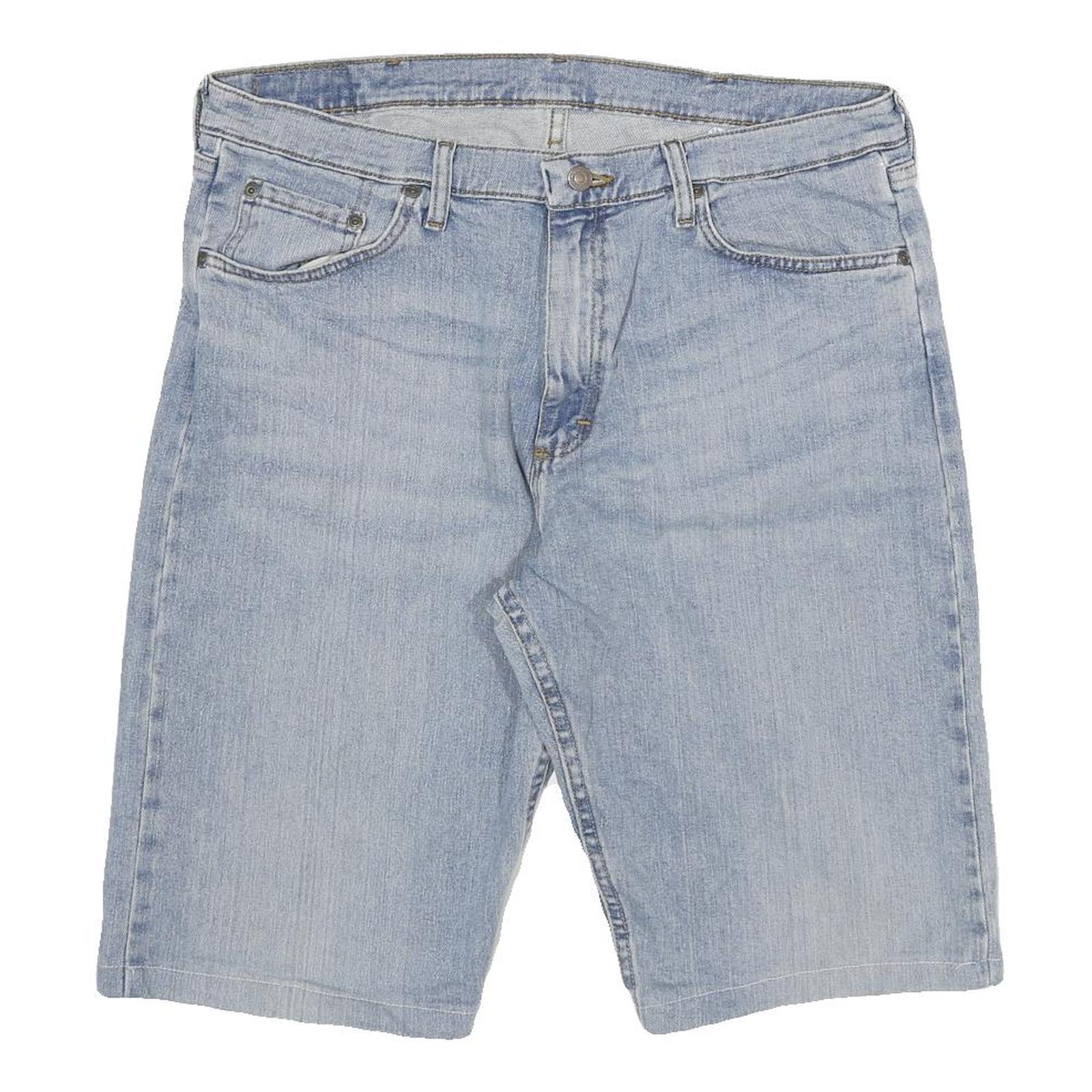 WRANGLER Mens Denim Blue Casual Shorts 2XL W35 Classic Fit Cotton Blend Refurbished - N/A refurbished available on Cerqular