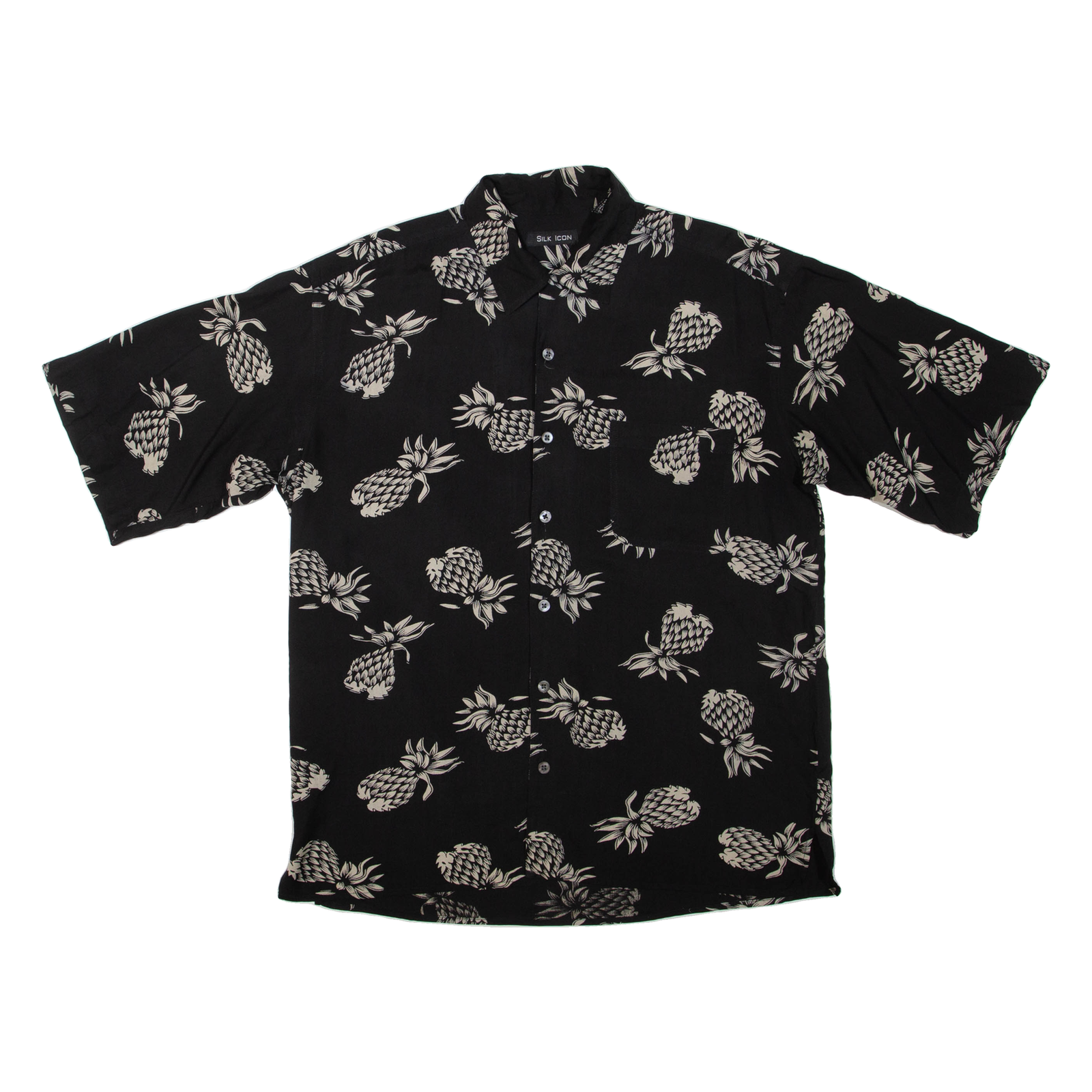 Buy SILK ICON Pineapple Womens Shirt Black M Refurbished - $15.59 SILK ICON Pineapple Womens Shirt Black M Refurbished - N/A refurbished available on Cerqular