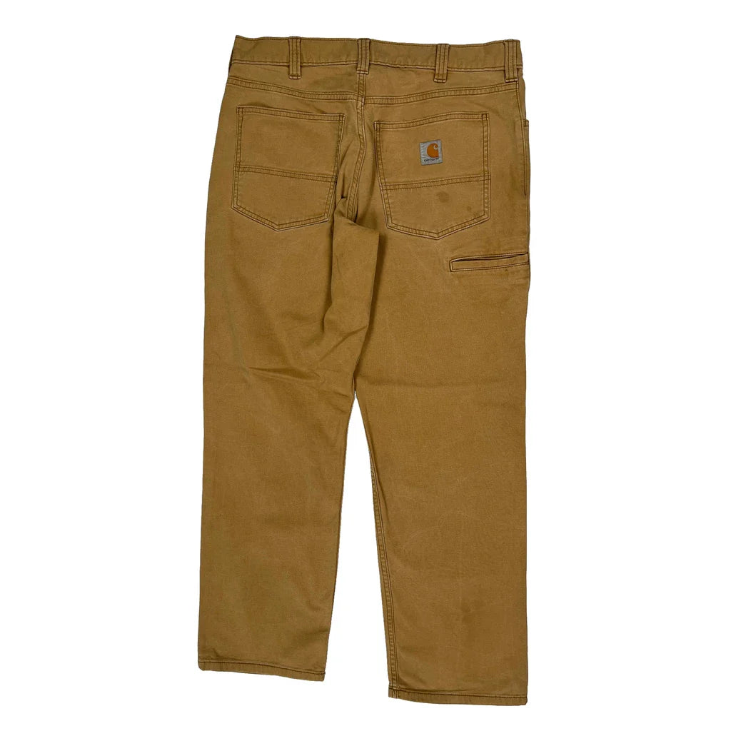 Buy Carhartt Carpenter Trousers - 32W 30L Brown Cotton Refurbished - $64.31 Carhartt Carpenter Trousers - 32W 30L Brown Cotton Refurbished - Thrifted (note: this is a term often used to describe second- refurbished available on Cerqular
