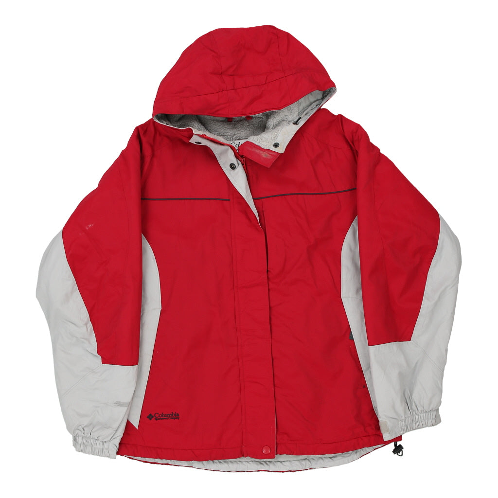 Columbia Jacket - XL Red Polyester Blend Refurbished - Thrifted (note: this is a term often used to describe second- refurbished available on Cerqular