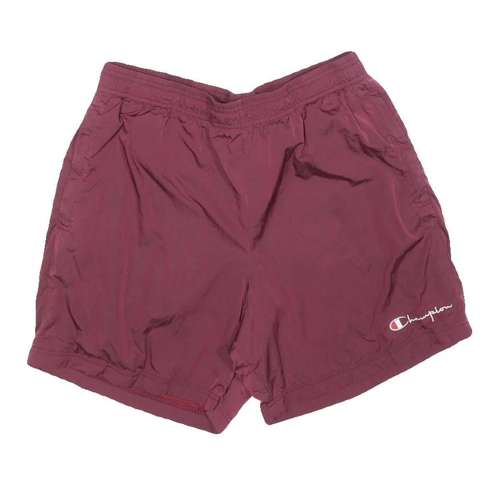 CHAMPION Mens Burgundy Casual Shorts L W30 Elasticated Waist Sportswear Refurbished - N/A refurbished available on Cerqular