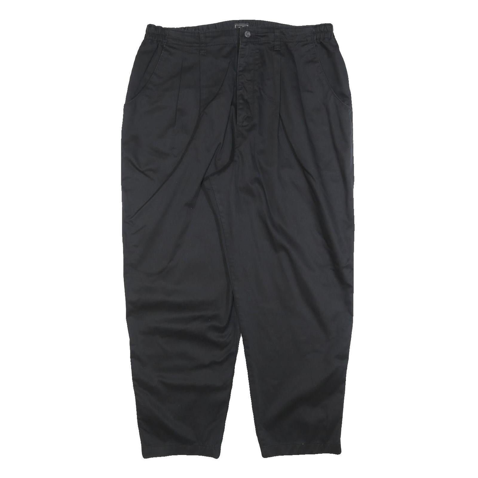 LEE Mens Relaxed Black Cotton Blend Trousers W34 L28 Casual Zip Closure Comfort Refurbished - N/A refurbished available on Cerqular
