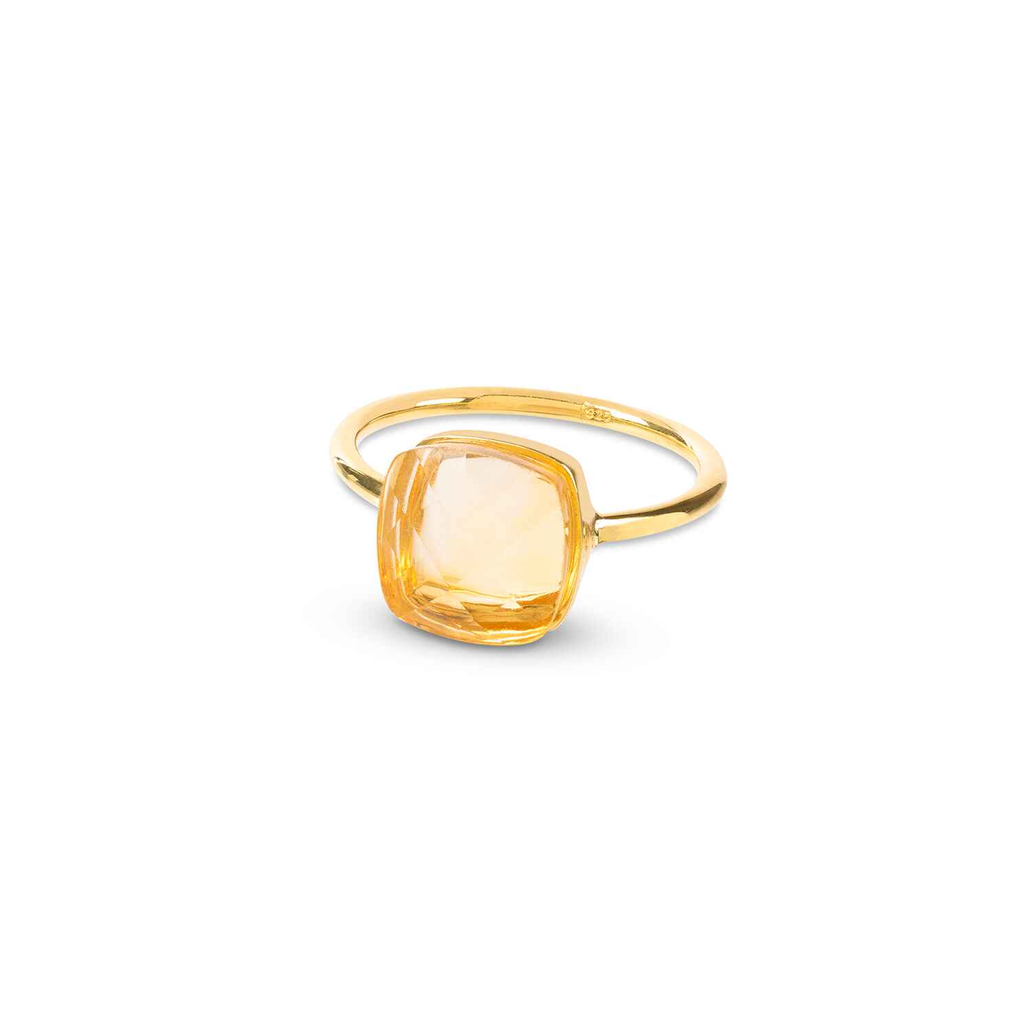 Sophia Citrine Gold Ring | RING SIZE: LARGE 8 (US) – P (UK) – 56 (EU) Refurbished - Amadeus (This could refer to multiple things, such as the 1 refurbished available on Cerqular
