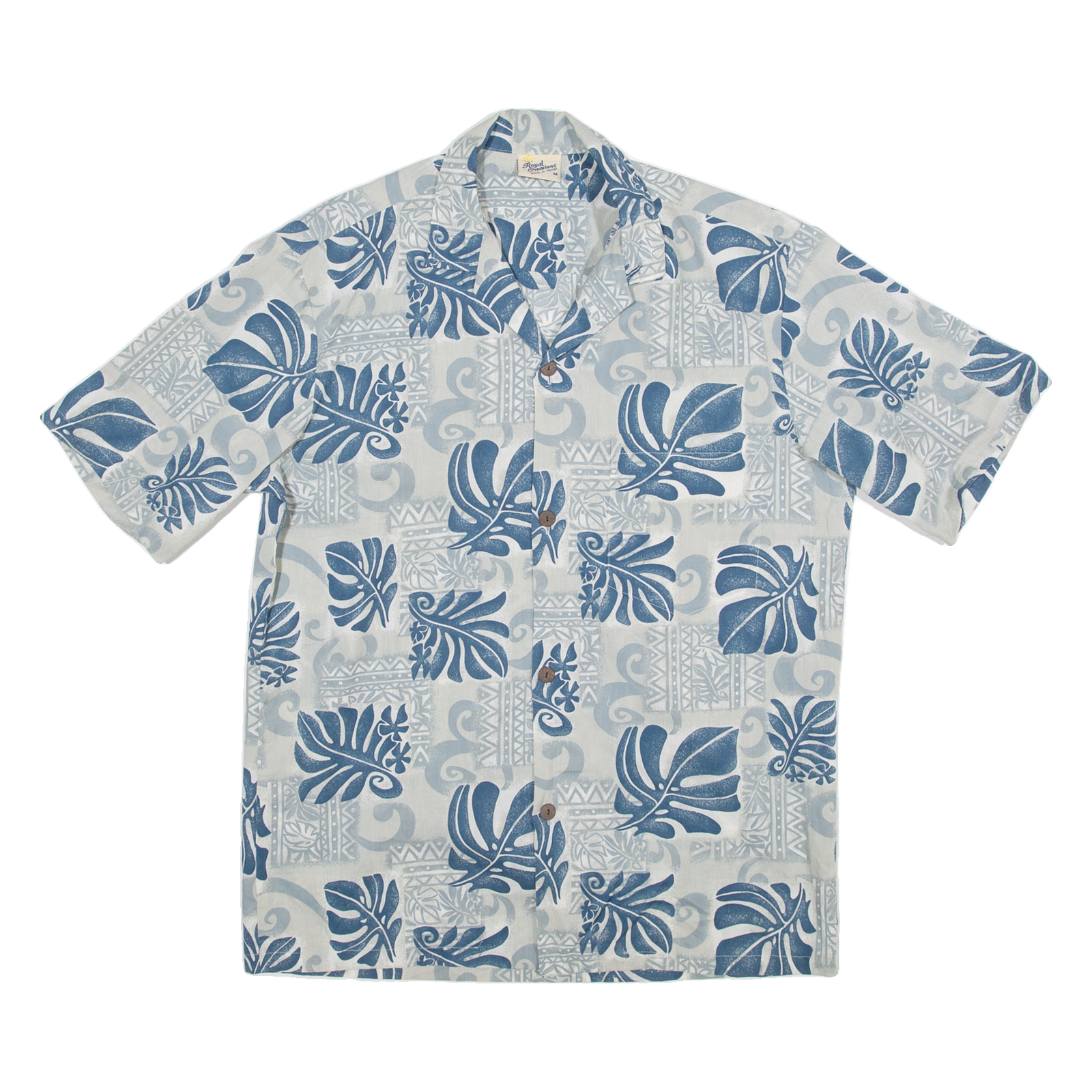 ROYAL CREATIONS Mens Shirt Blue Floral M Refurbished - N/A refurbished available on Cerqular