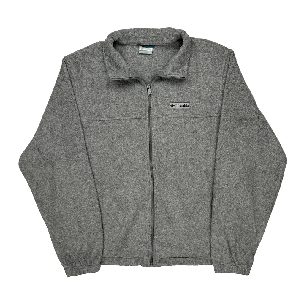 Columbia Fleece - XL Grey Polyester Refurbished - Thrifted (note: this is a term often used to describe second- refurbished available on Cerqular