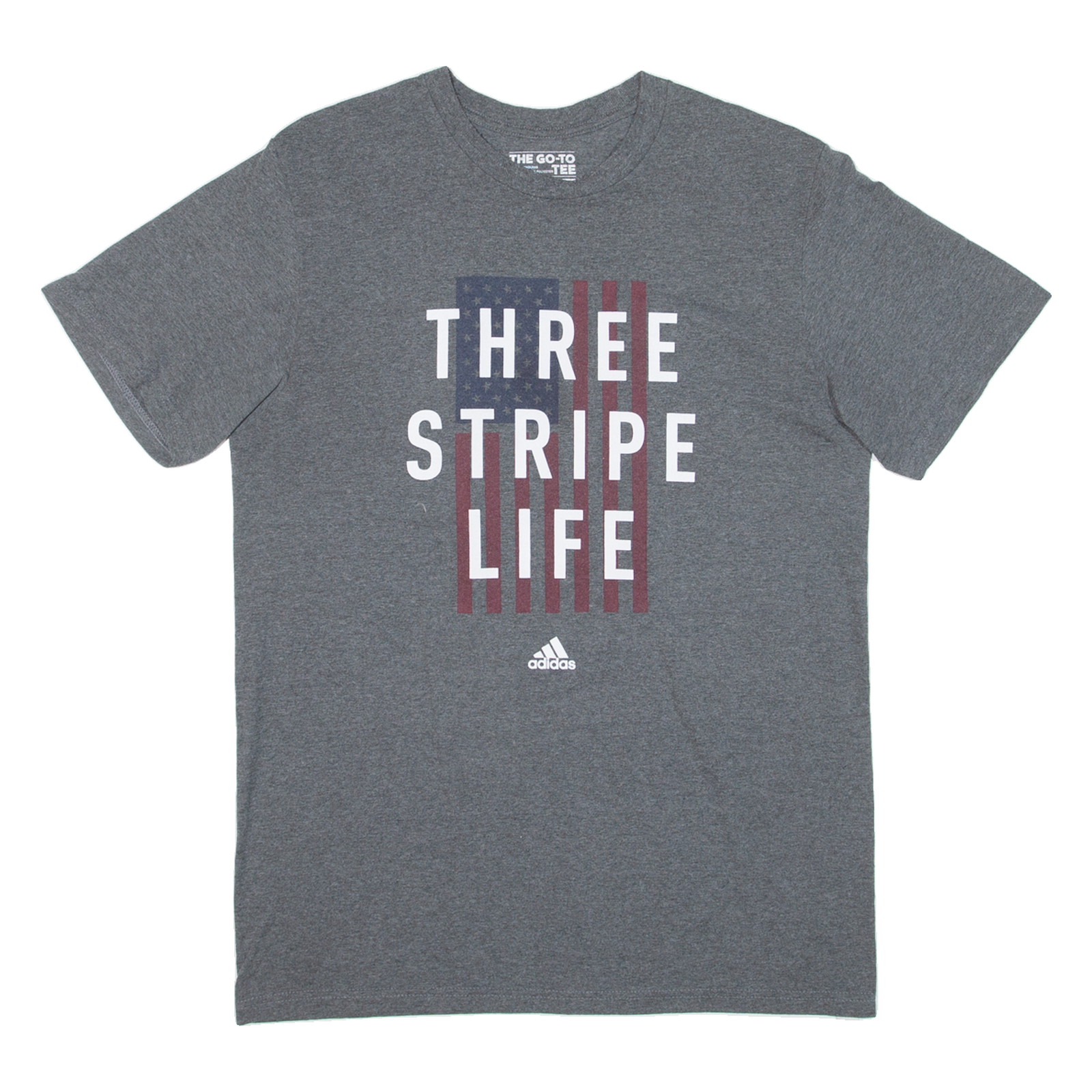 ADIDAS Usa Flag Mens T-Shirt Grey USA M Refurbished - N/A refurbished available on Cerqular