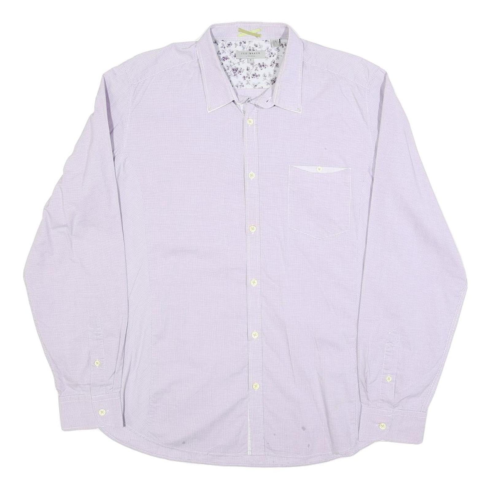 Buy TED BAKER Mens Lilac Shirt L Cotton Blend Long Sleeve Button Casual Refurbished - $32.49 TED BAKER Mens Lilac Shirt L Cotton Blend Long Sleeve Button Casual Refurbished - N/A refurbished available on Cerqular
