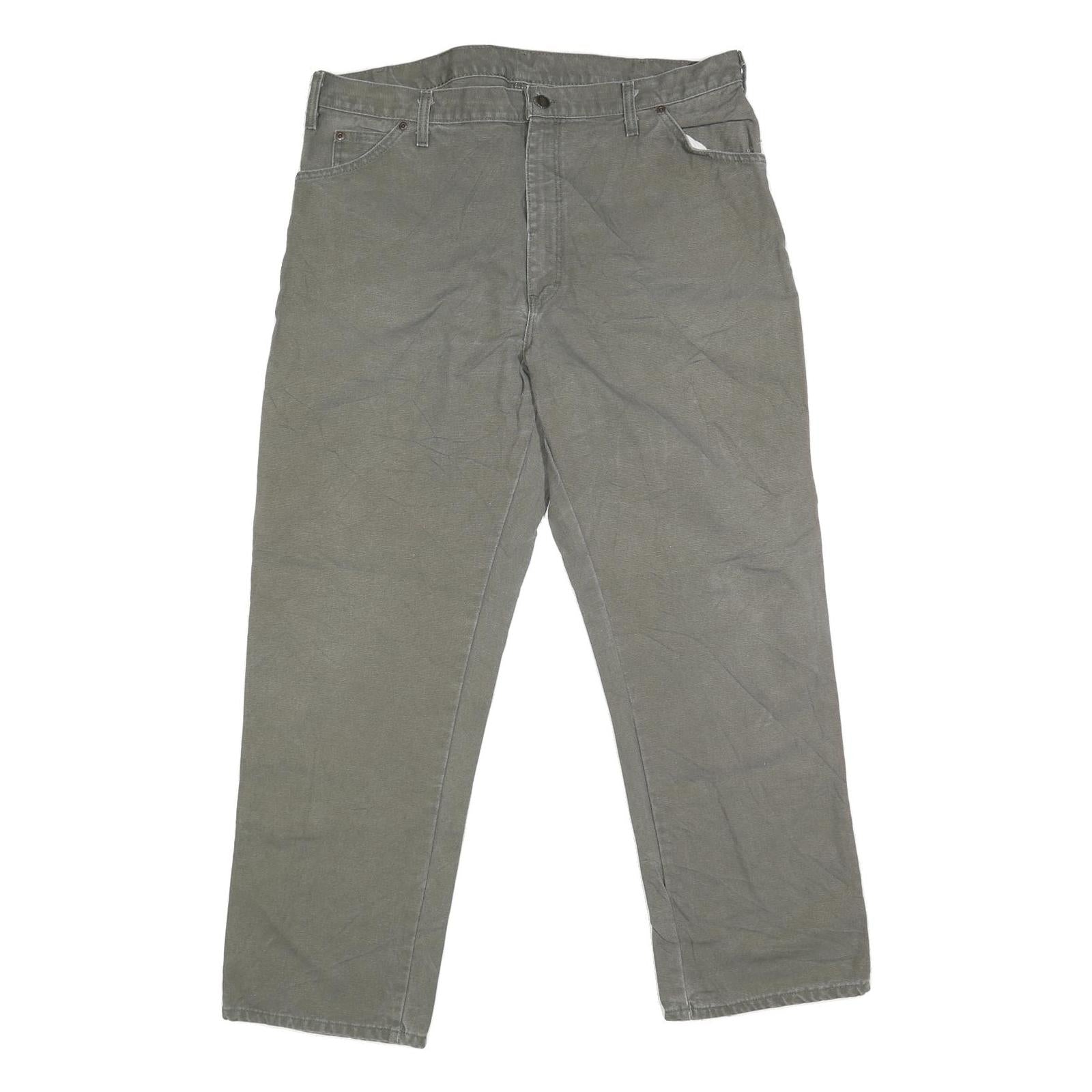 DICKIES Mens Jeans Grey Regular Straight Denim W38 L29 Workwear Utility Pants Refurbished - N/A refurbished available on Cerqular