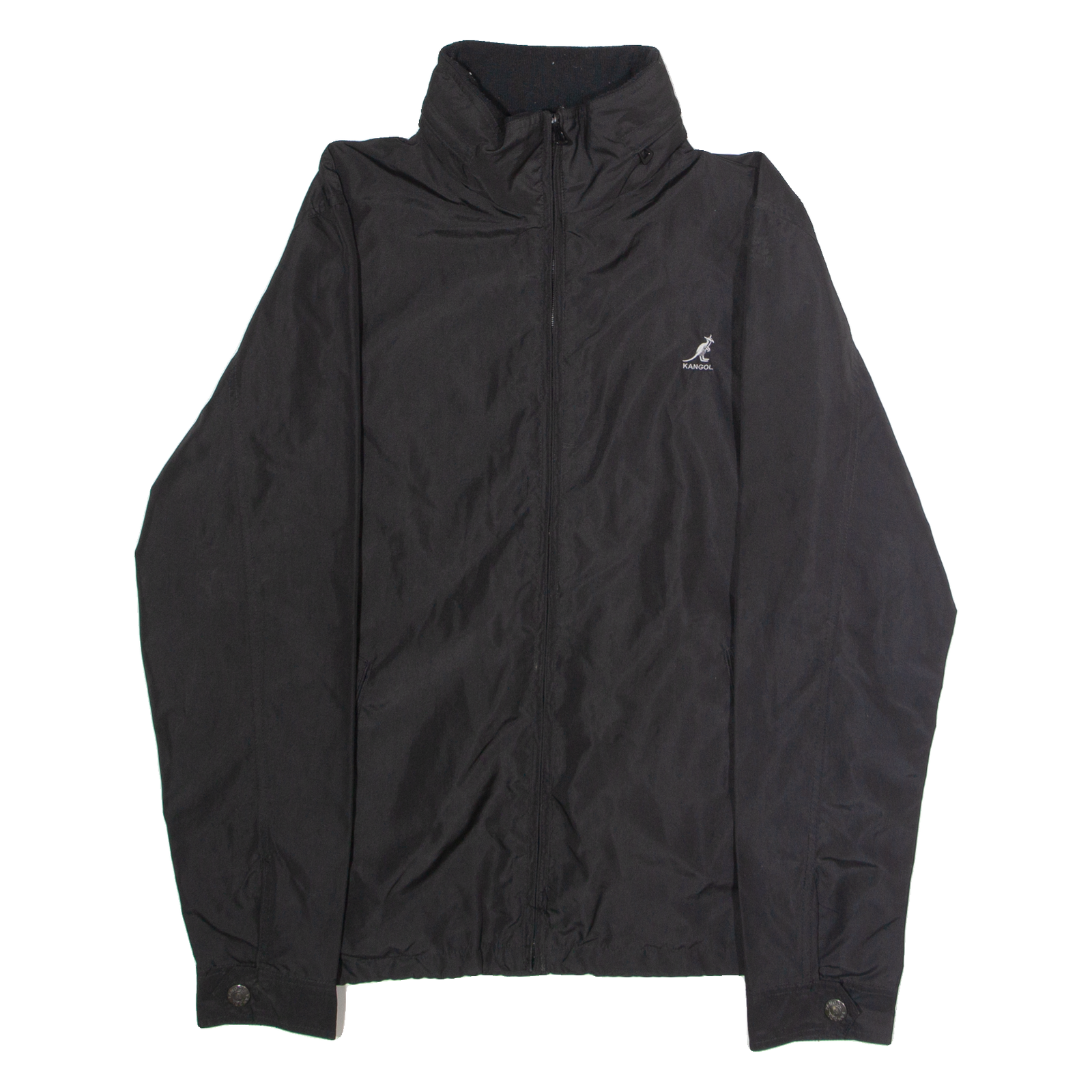 KANGOL Mens Jacket Black Hooded L Refurbished - N/A refurbished available on Cerqular