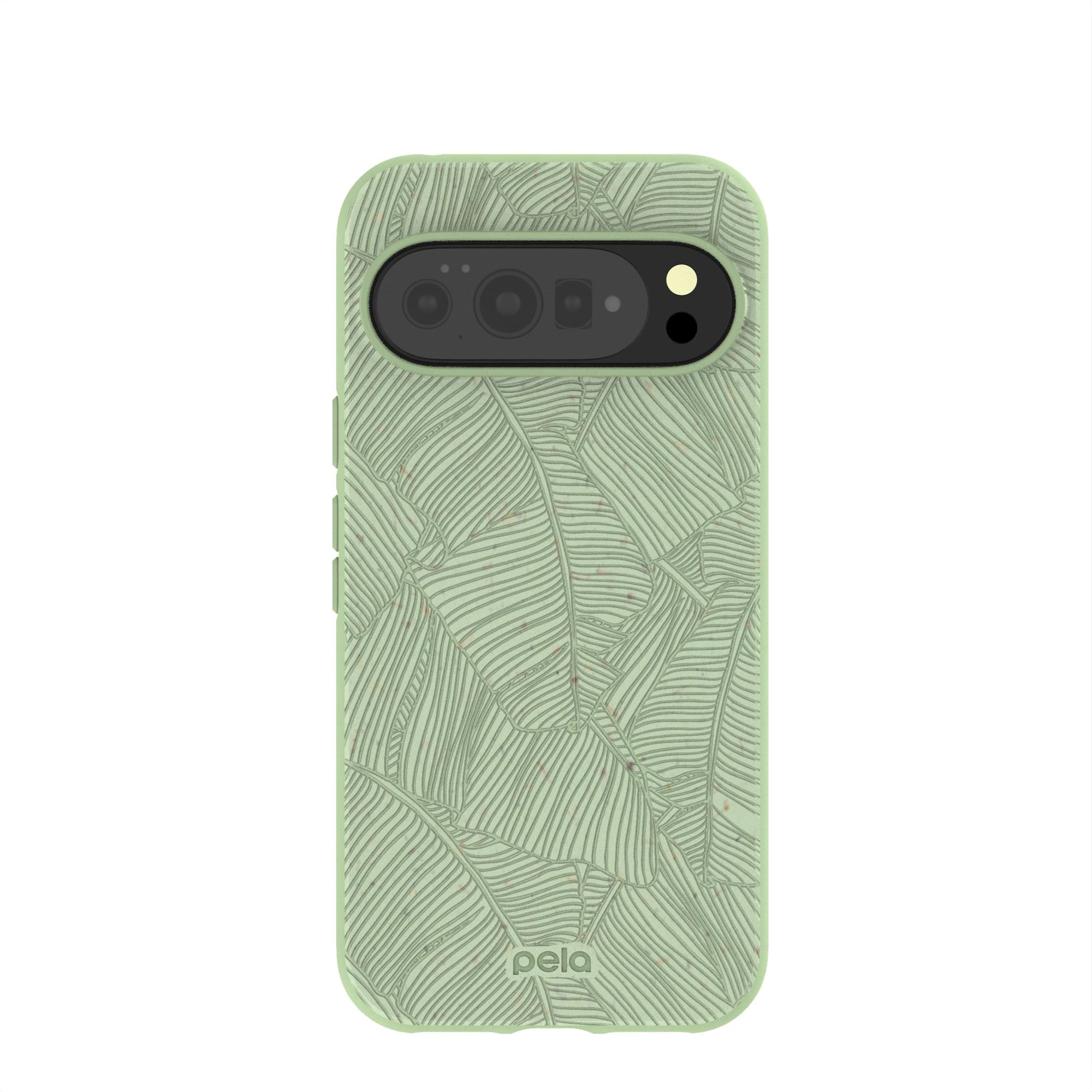Sage Green Lushy Leaves Google Pixel 10 Pro XL Case Refurbished - Pela Case refurbished available on Cerqular