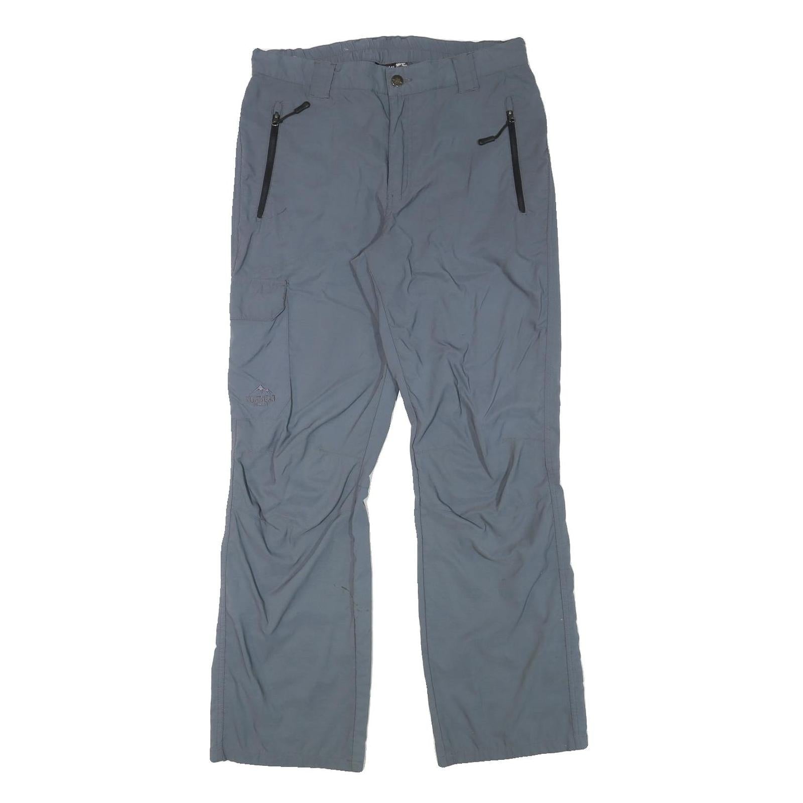 CRIVIT Mens Polyester Blend Grey Relaxed Straight Trousers W32 L30 Outdoor Refurbished - N/A refurbished available on Cerqular