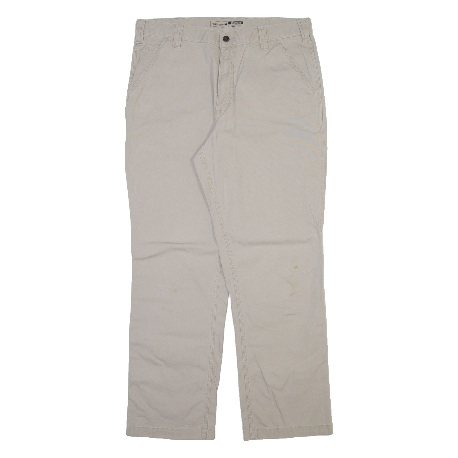 CARHARTT Mens Trousers Grey Regular Straight W34 L30 Refurbished - N/A refurbished available on Cerqular