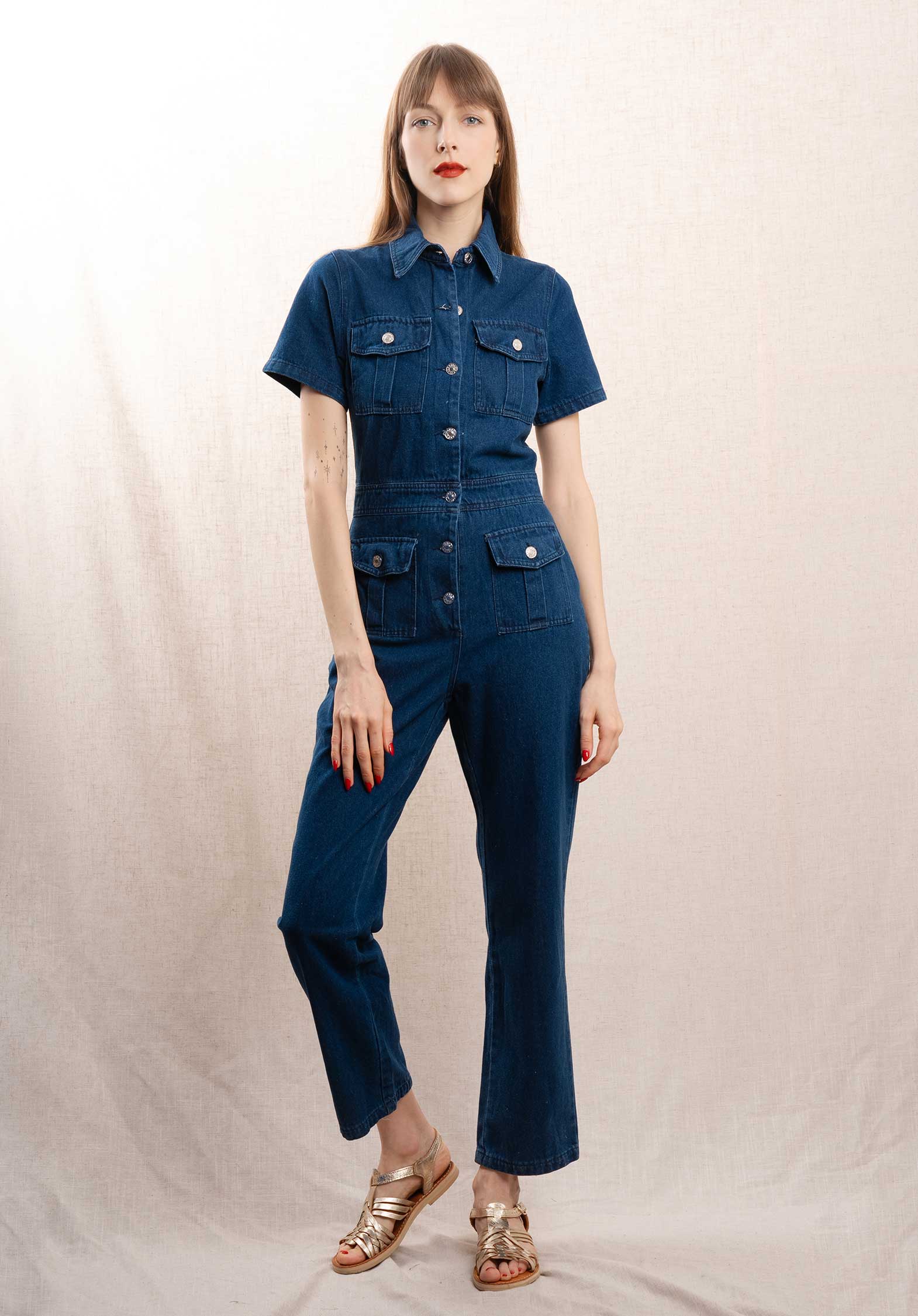 Jumpsuit Combipanmc Denim | Color: DENIM | Size: S Refurbished - N/A (I could not find a well-known brand with this name refurbished available on Cerqular