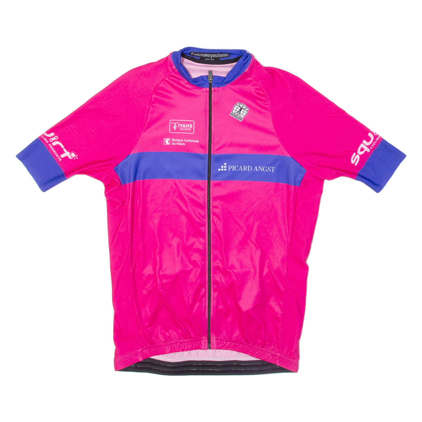 Full Zip Cycling Womens Jersey Pink L Refurbished - N/A refurbished available on Cerqular
