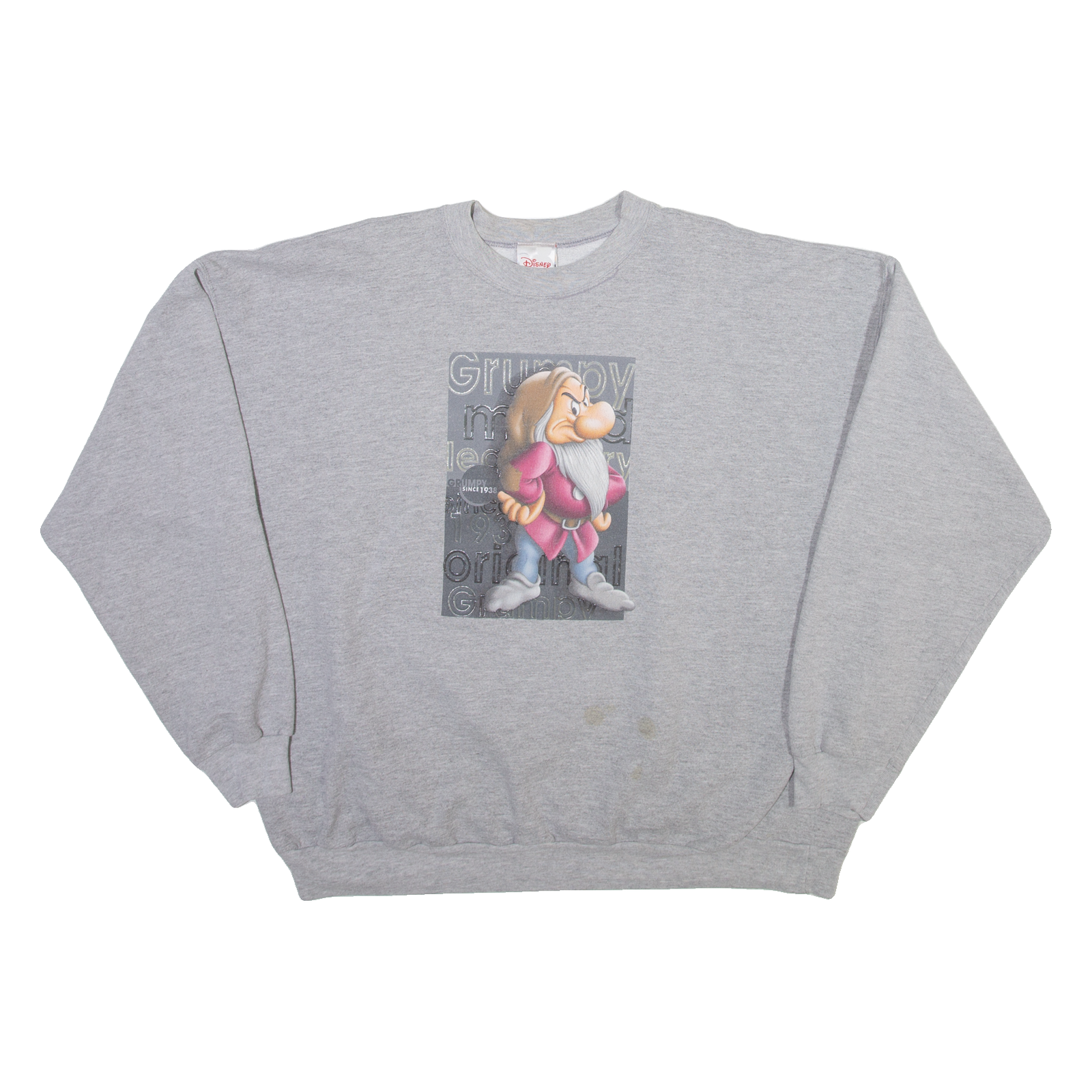 DISNEY Grumpy Mens Sweatshirt Grey XL Refurbished - N/A refurbished available on Cerqular