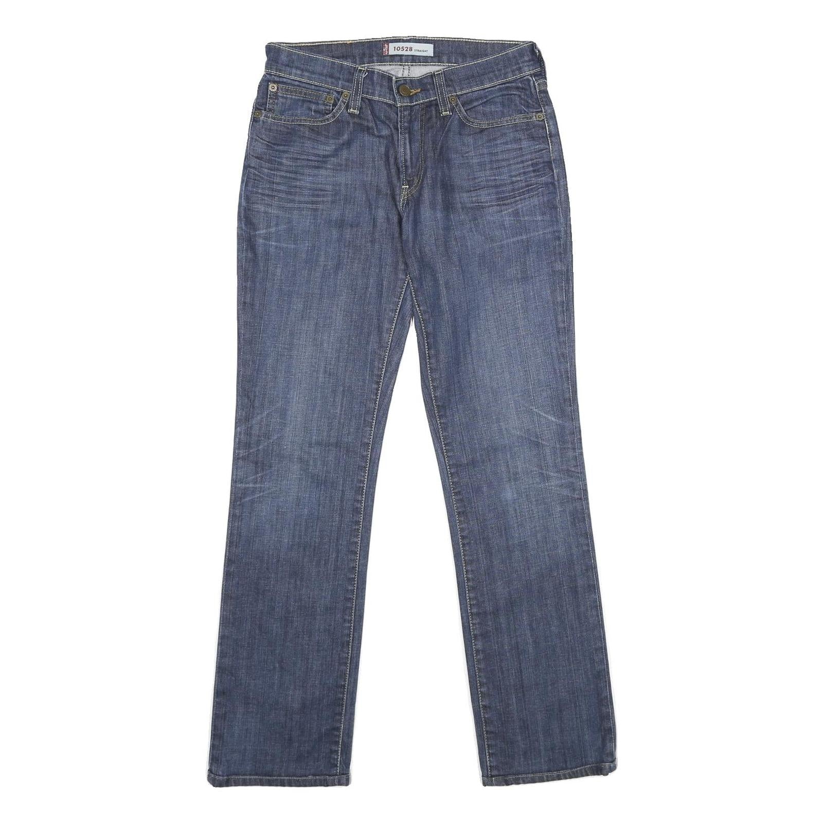 LEVI'S 10528 Womens Jeans Blue Regular Straight Denim Medium W28 L31 Classic Fit Refurbished - N/A refurbished available on Cerqular