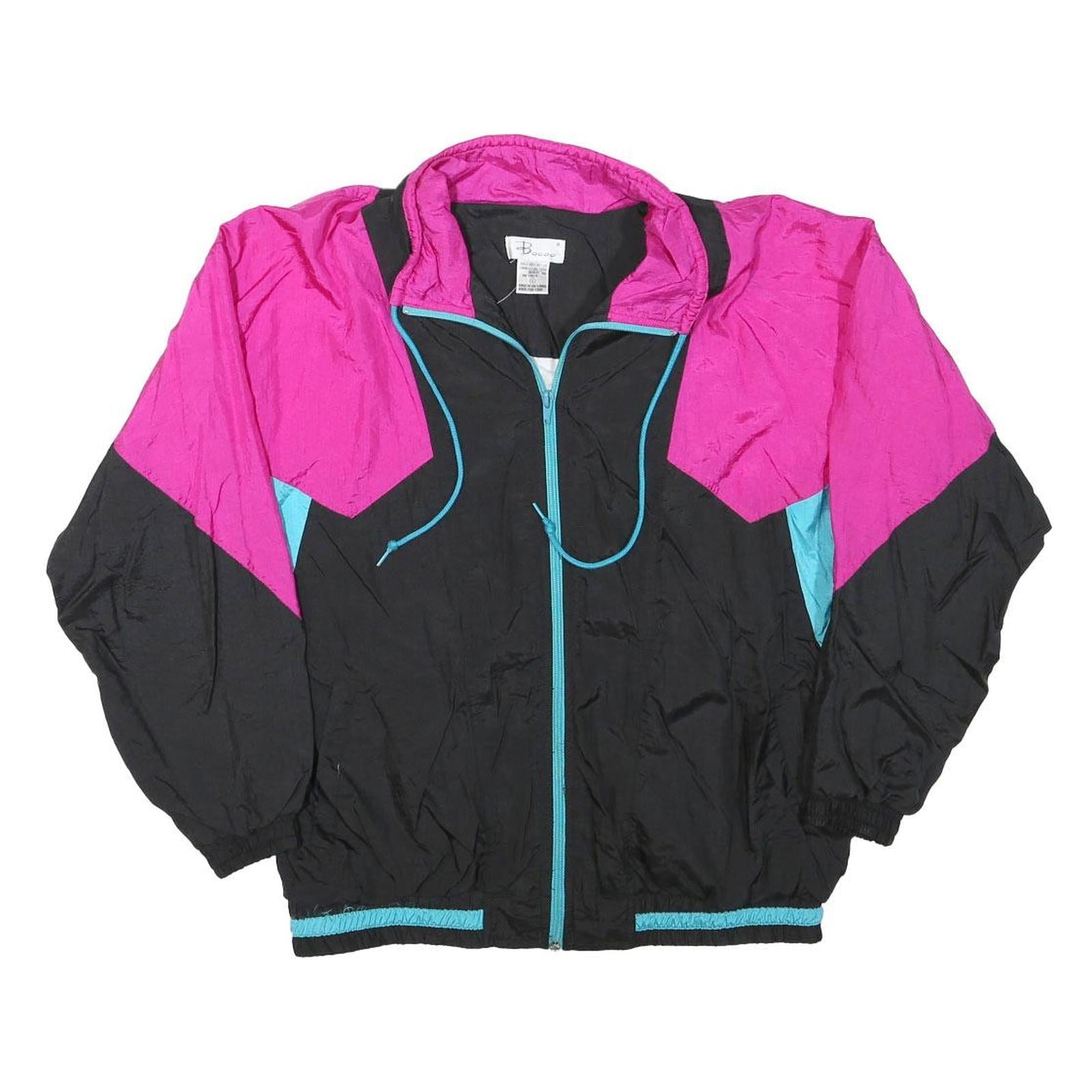 Buy BOOOO Mens Black & Pink Colourblock Zip Jacket S Polyester Blend Casual Retro Refurbished - $37.69 BOOOO Mens Black & Pink Colourblock Zip Jacket S Polyester Blend Casual Retro Refurbished - N/A refurbished available on Cerqular