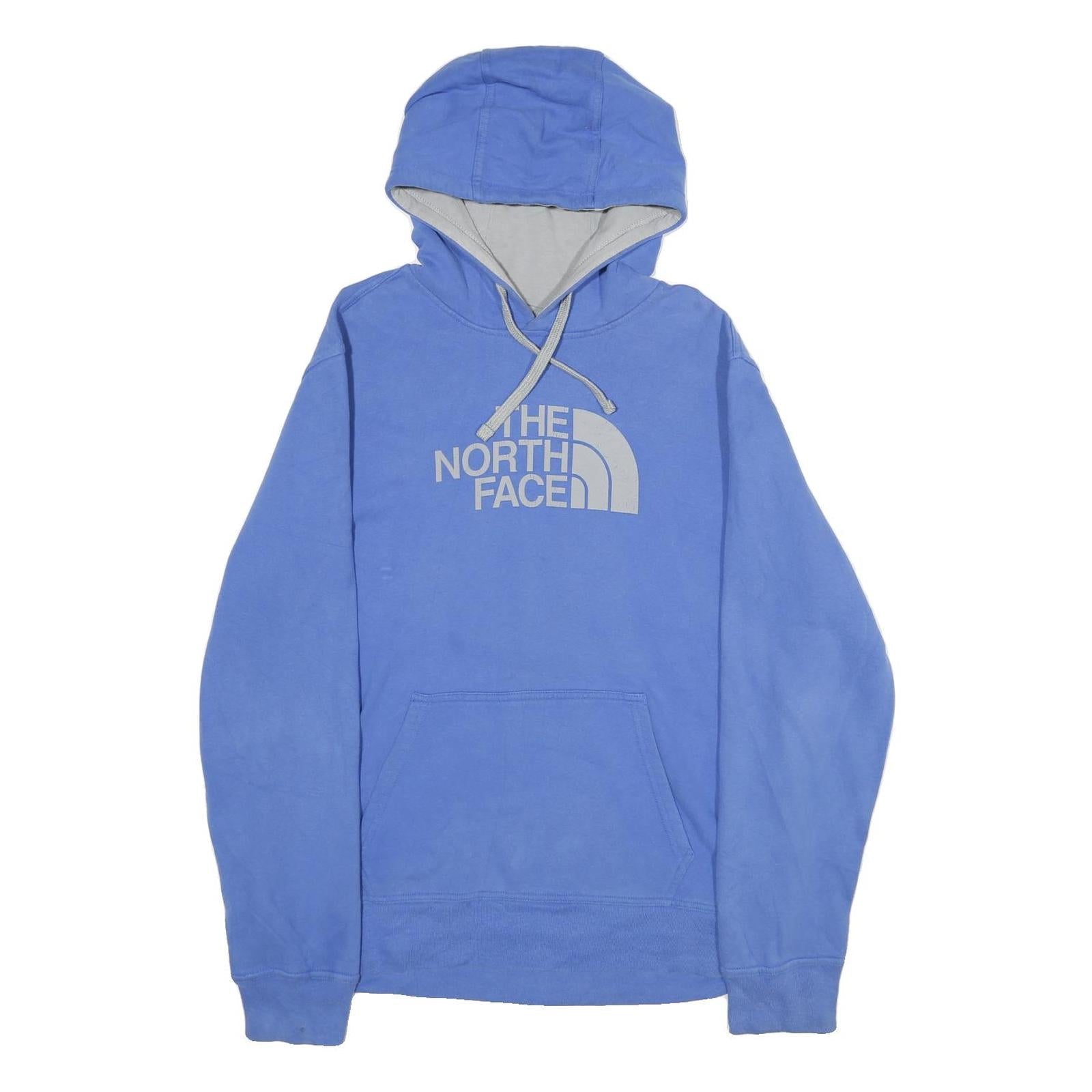 THE NORTH FACE Mens Blue Pullover Hoodie L Cotton Blend Sweatshirt Refurbished - N/A refurbished available on Cerqular