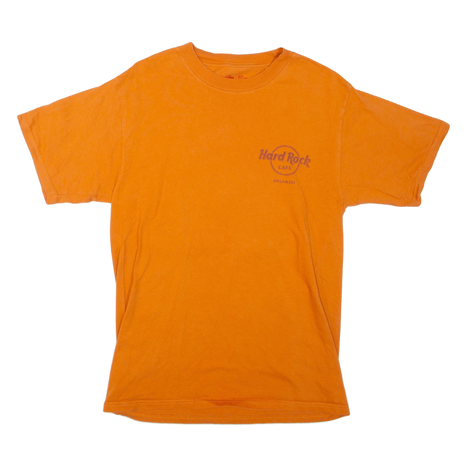 HARD ROCK CAFE Orlando Mens T-Shirt Orange USA M Refurbished - N/A refurbished available on Cerqular