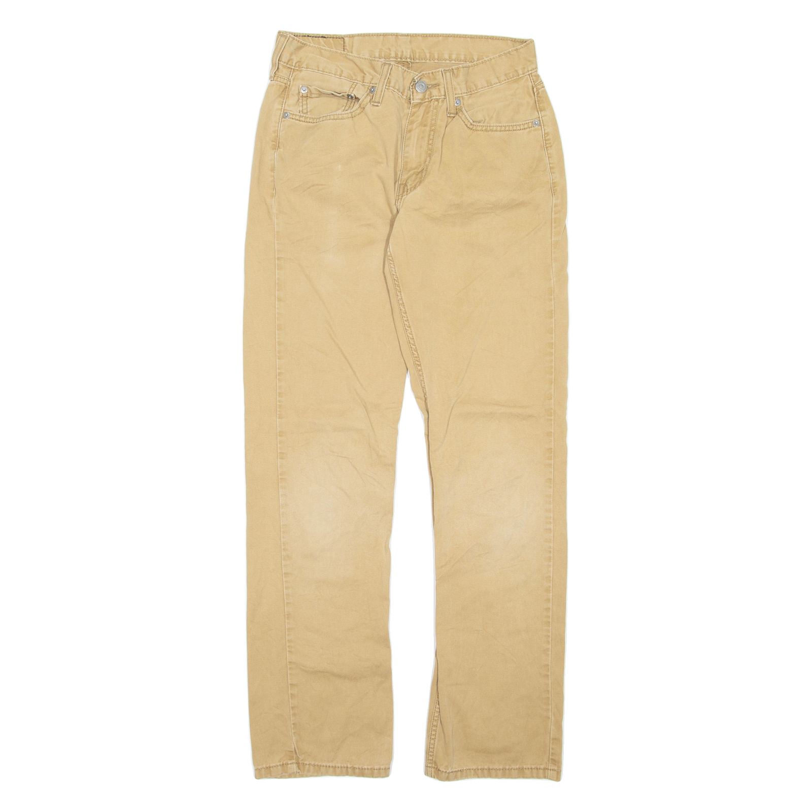 LEVI'S Mens Trousers Brown Regular Straight W29 L32 Refurbished - N/A refurbished available on Cerqular