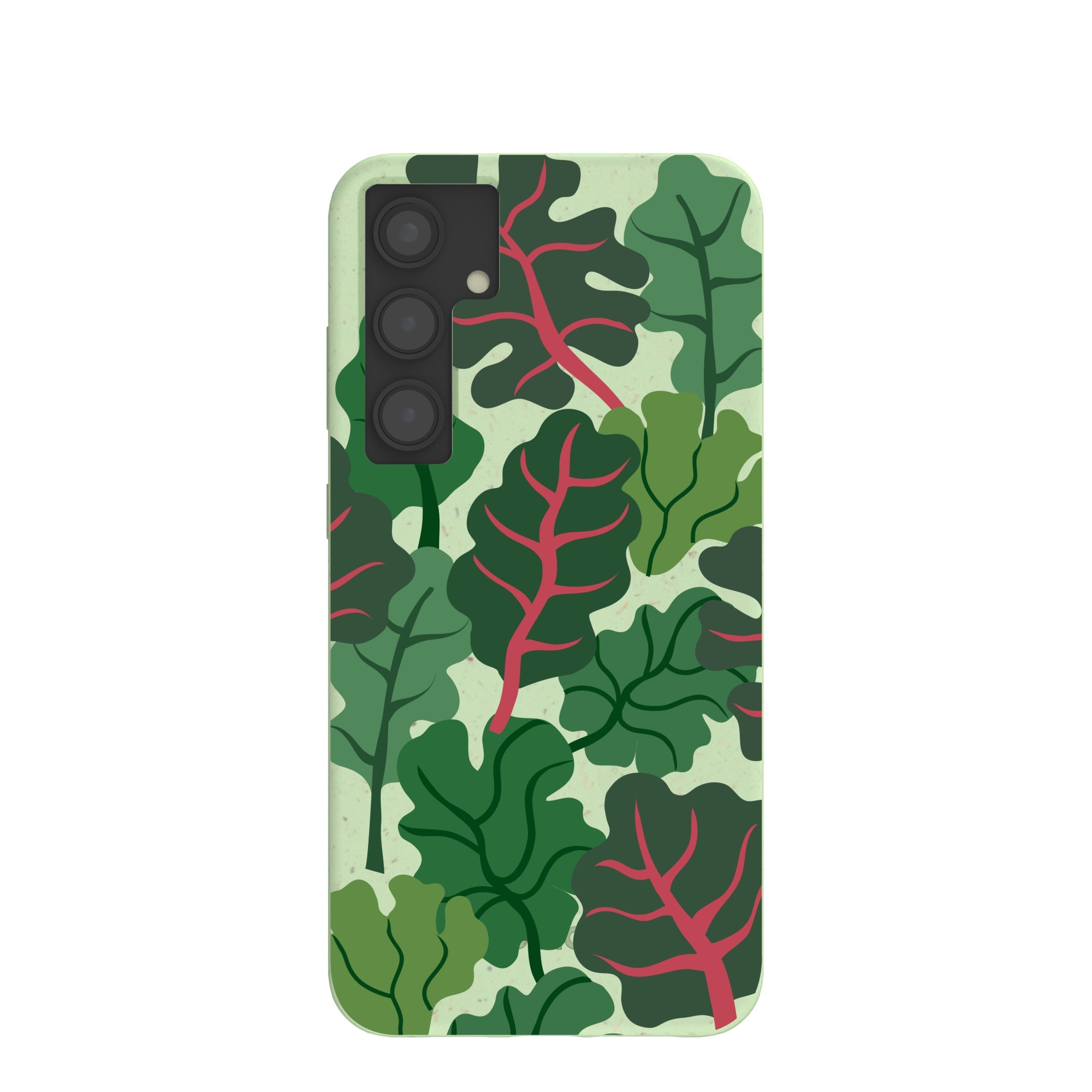Sage Green Leafy Greens Samsung Galaxy S24+(Plus) Case Refurbished - Pela Case refurbished available on Cerqular