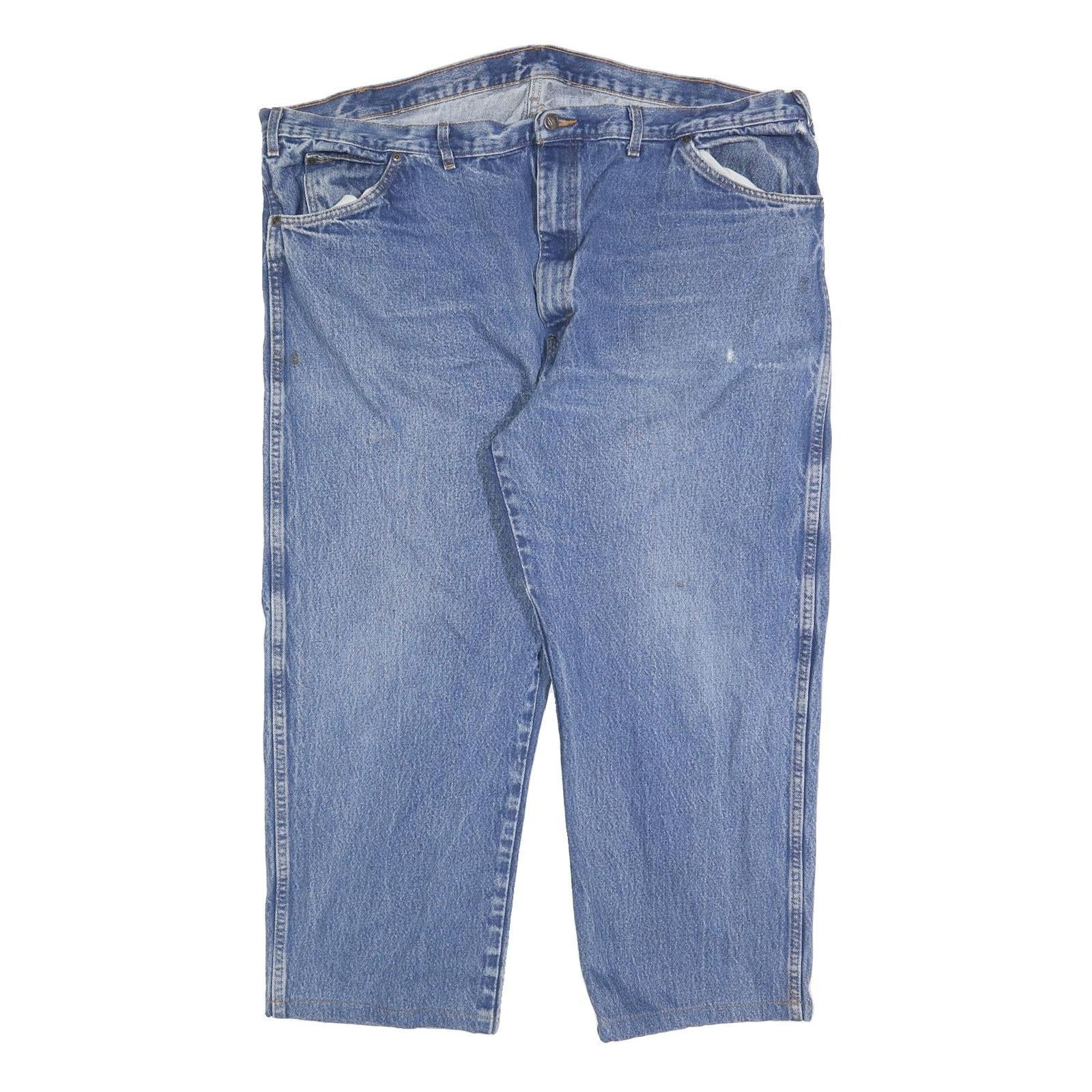 DICKIES Mens Regular Blue Denim Jeans W46 L26 Classic Cotton Blend Zip Pocket Refurbished - N/A refurbished available on Cerqular
