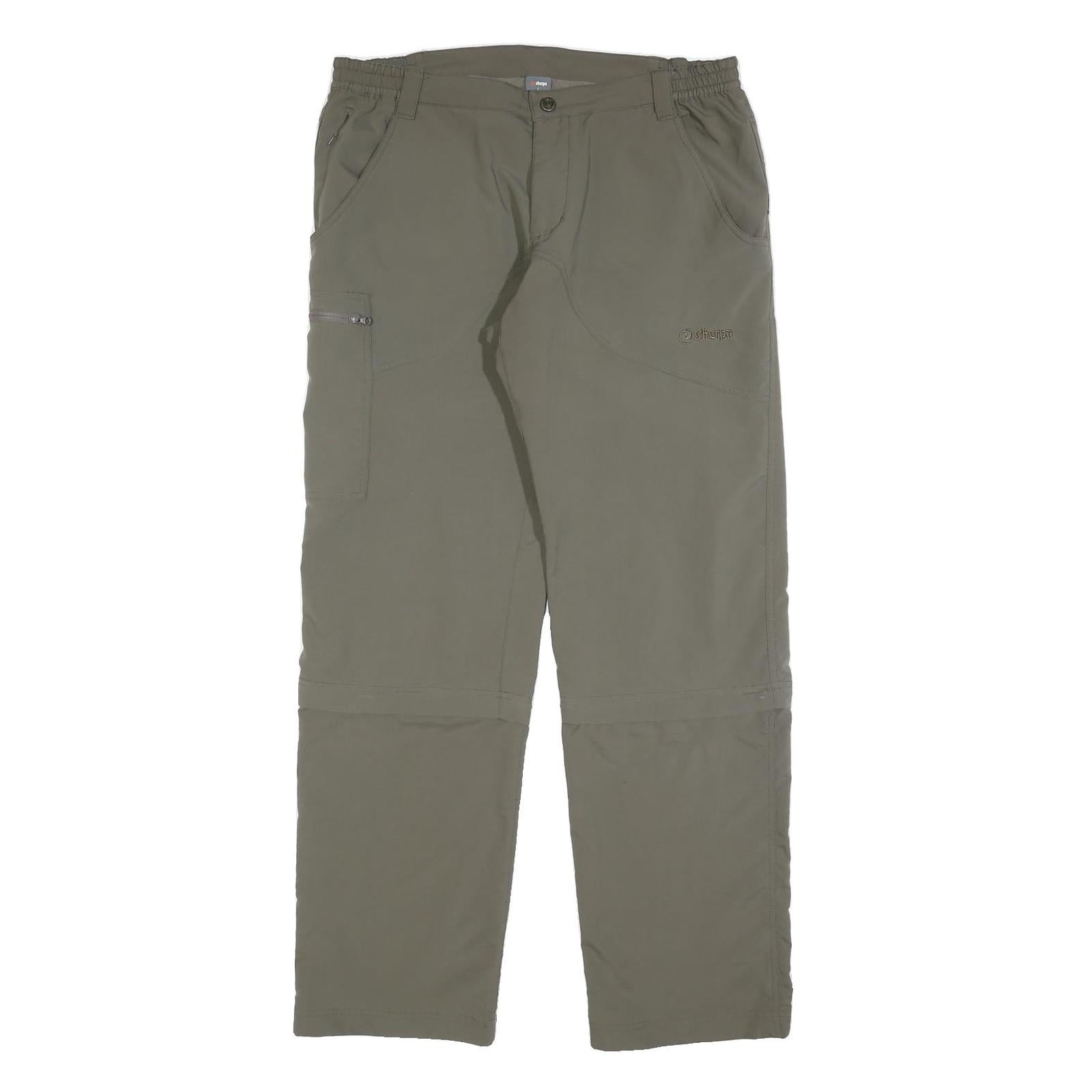 SHERPA Mens Cotton Blend Beige Regular Fit Straight Trousers W34 L32 Outdoor Refurbished - N/A refurbished available on Cerqular