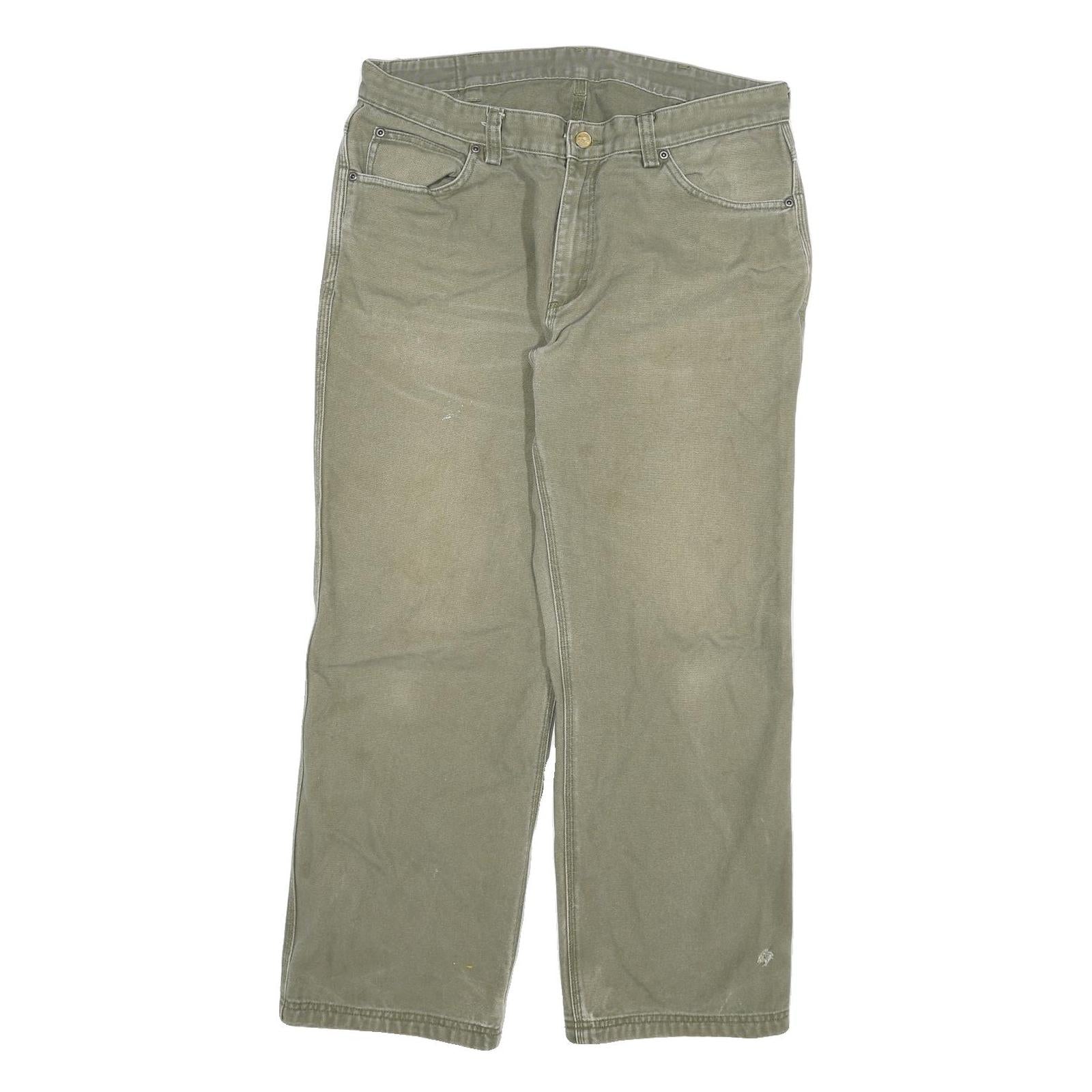 DICKIES Mens Regular Fit Jeans Green Denim W34 L28 Classic Workwear Relaxed Refurbished - N/A refurbished available on Cerqular