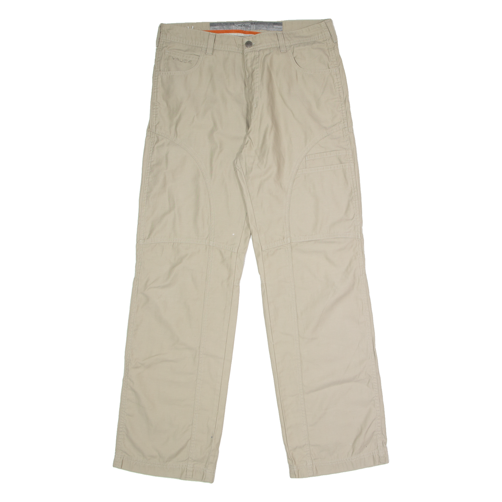 VAUDE Outdoor Mens Trousers Beige Regular Straight W34 L32 Refurbished - N/A refurbished available on Cerqular