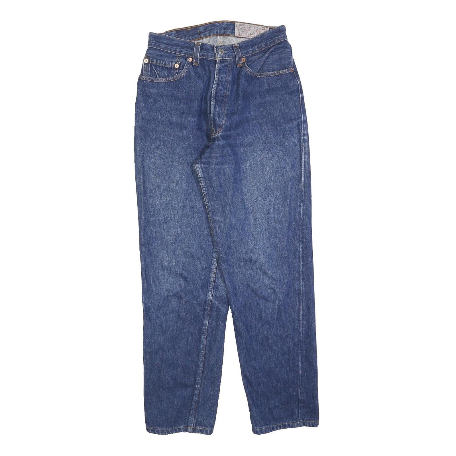 LEVI'S 901 Womens Jeans Blue Regular Straight Denim Medium W26 L27 Classic Fit Refurbished - N/A refurbished available on Cerqular