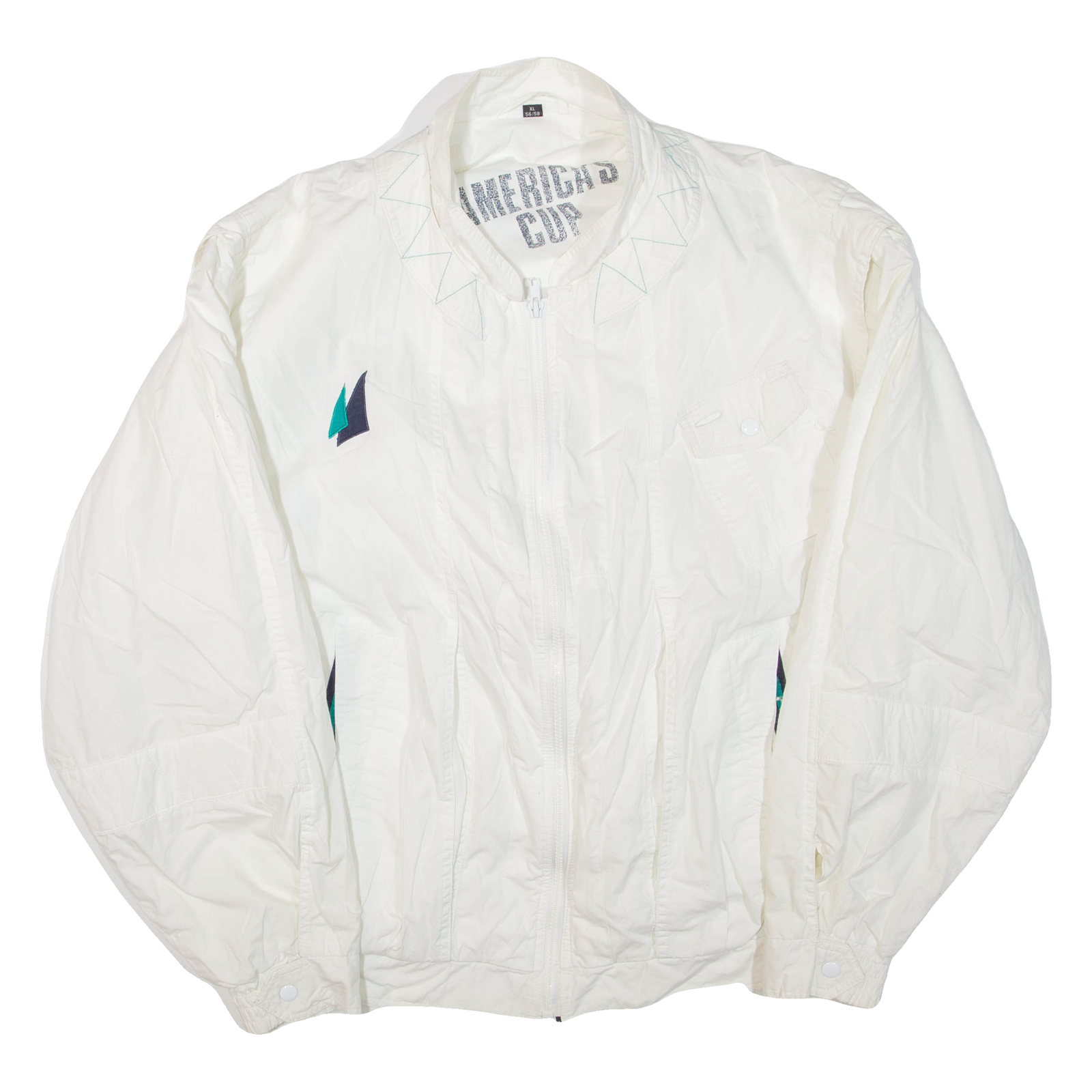 AMERICA'S CUP Mens Track Jacket White XL Refurbished - N/A refurbished available on Cerqular