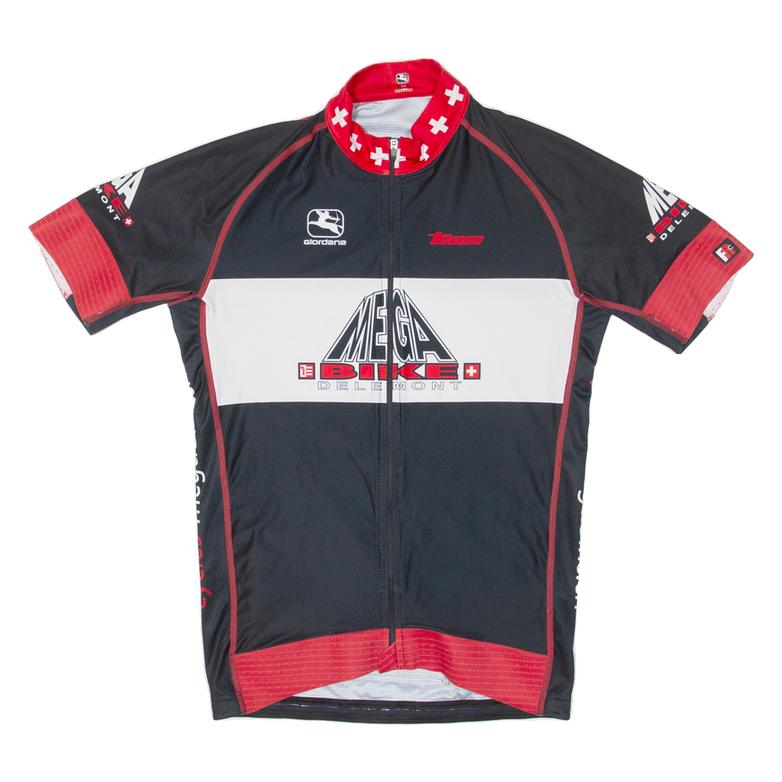 MEGA BIKE Cycling Mens Jersey Red Full Zip M Refurbished - N/A refurbished available on Cerqular
