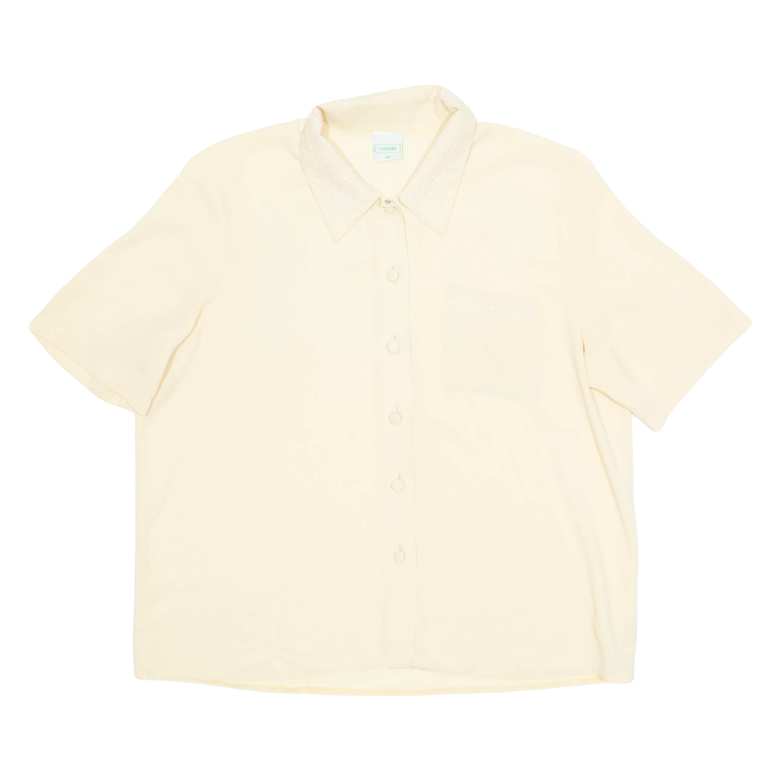 CANDA Womens Shirt Yellow Collared M Refurbished - N/A refurbished available on Cerqular