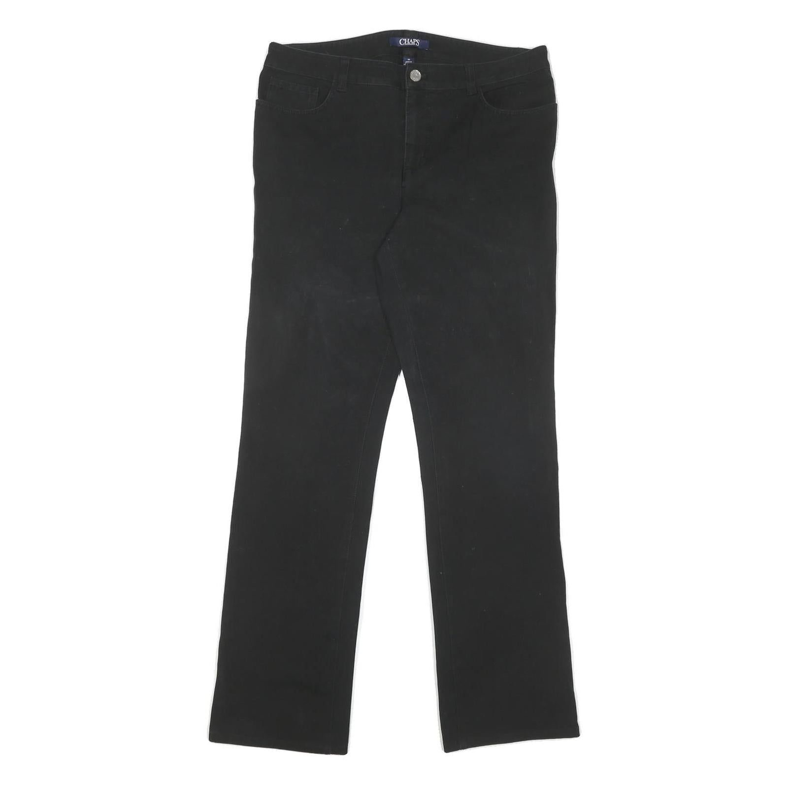Buy CHAPS Womens Cotton Blend Black Regular Fit Straight Leg Trousers W34 L31 Refurbished - $33.79 CHAPS Womens Cotton Blend Black Regular Fit Straight Leg Trousers W34 L31 Refurbished - N/A refurbished available on Cerqular
