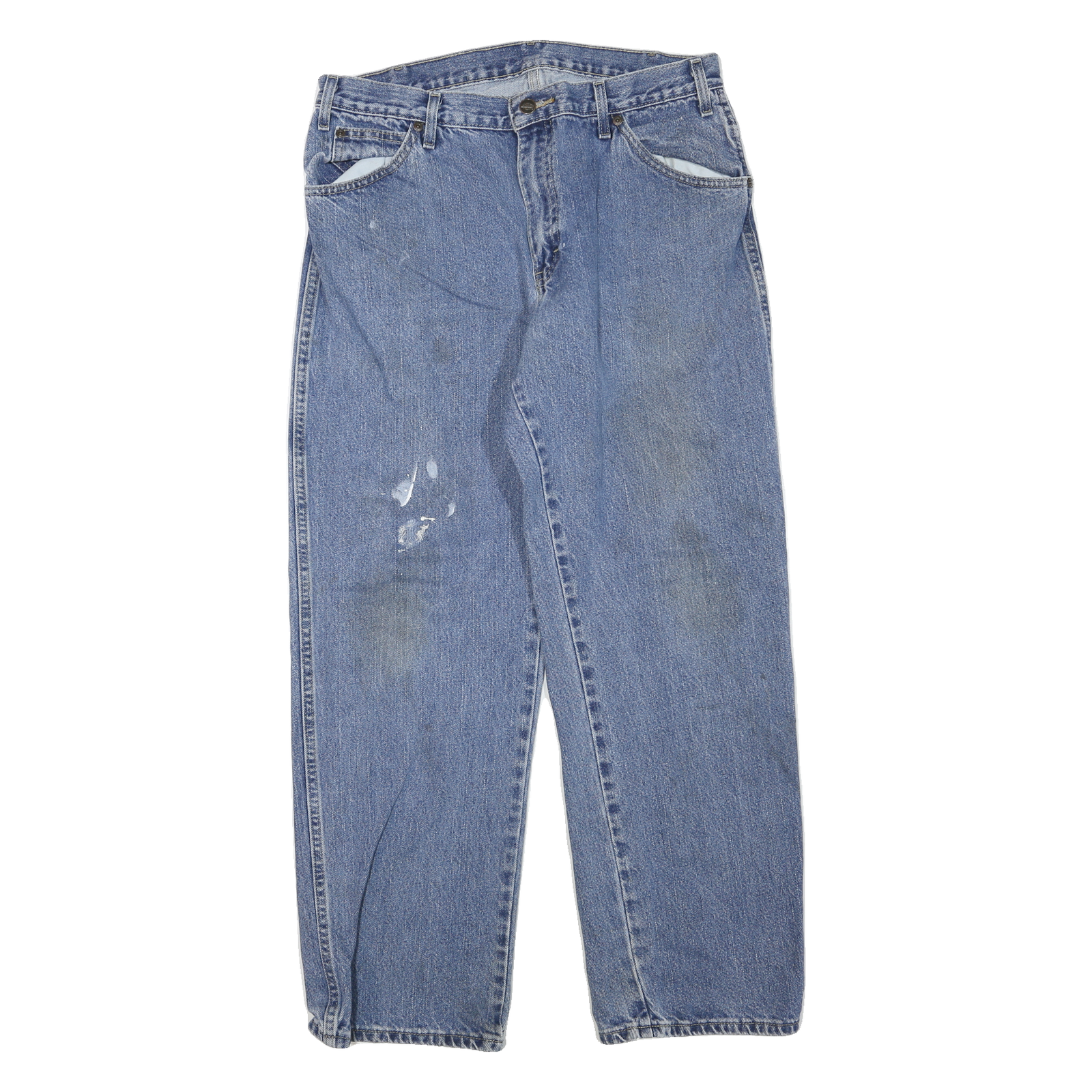 DICKIES Mens Regular Fit Straight Leg Denim Medium Wash W32 L29 Workwear Jeans Refurbished - N/A refurbished available on Cerqular
