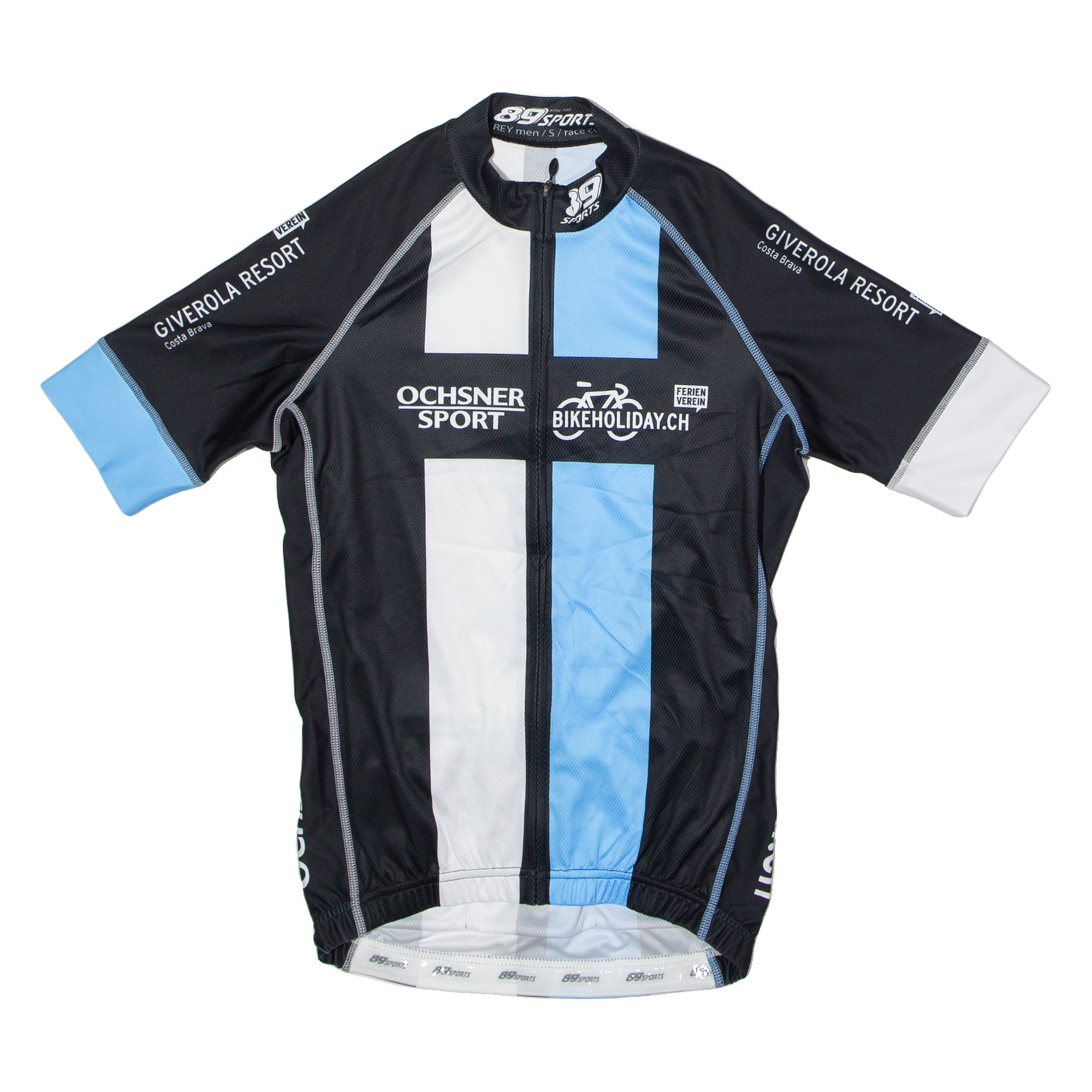 89 SPORTS Full Zip Cycling Mens Jersey Black High Neck S Refurbished - N/A refurbished available on Cerqular