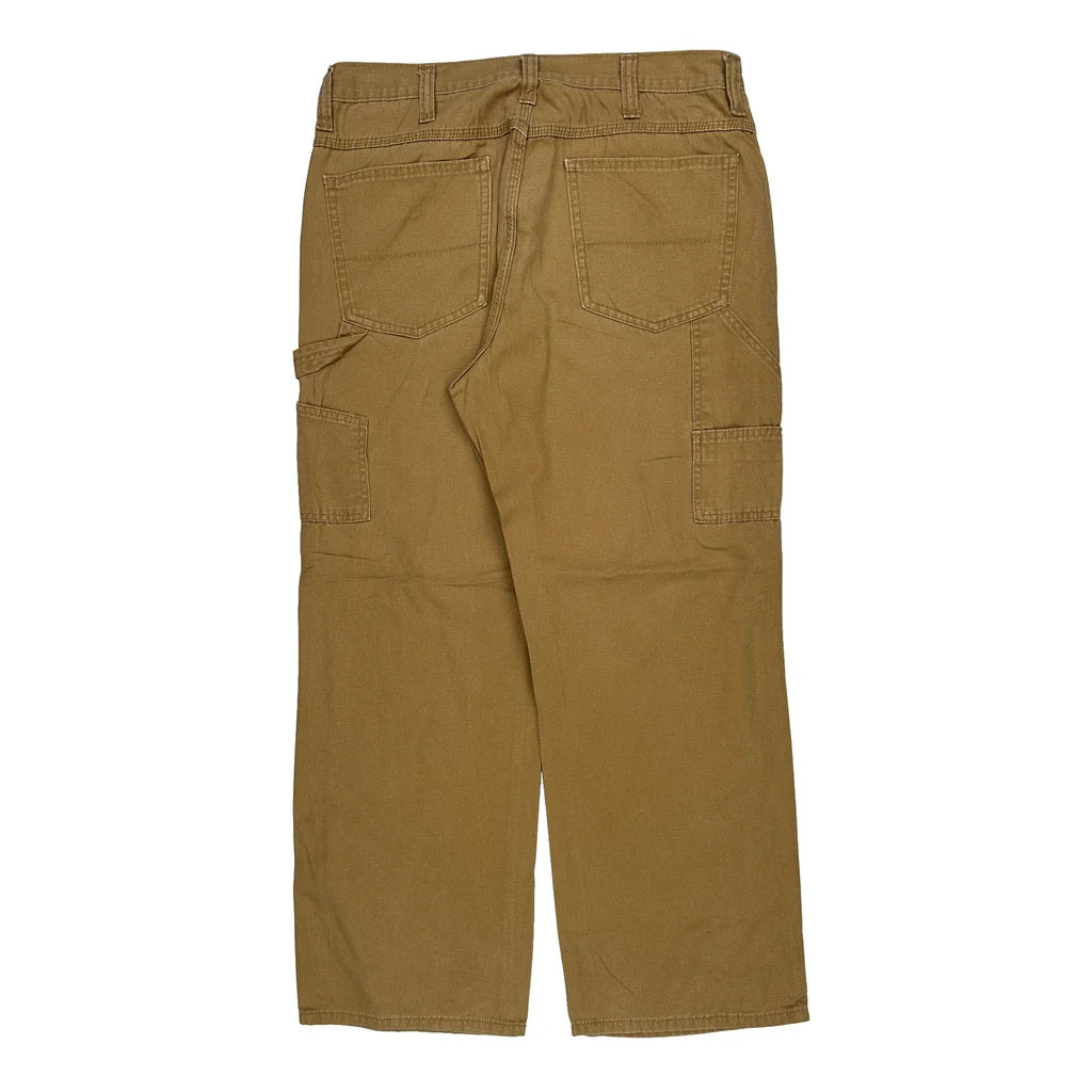 Faded Glory Carpenter Trousers - 34W 30L Brown Cotton Refurbished - Thrifted (note: this is a term often used to describe second- refurbished available on Cerqular