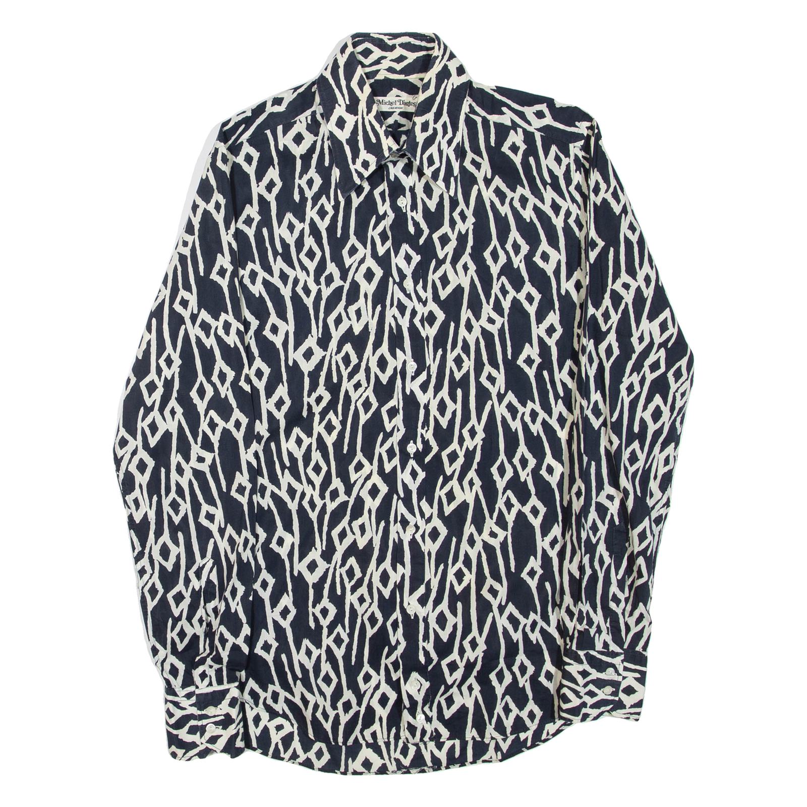 MICHEL DANTES Mens Shirt Black Long Sleeve S Refurbished - N/A refurbished available on Cerqular