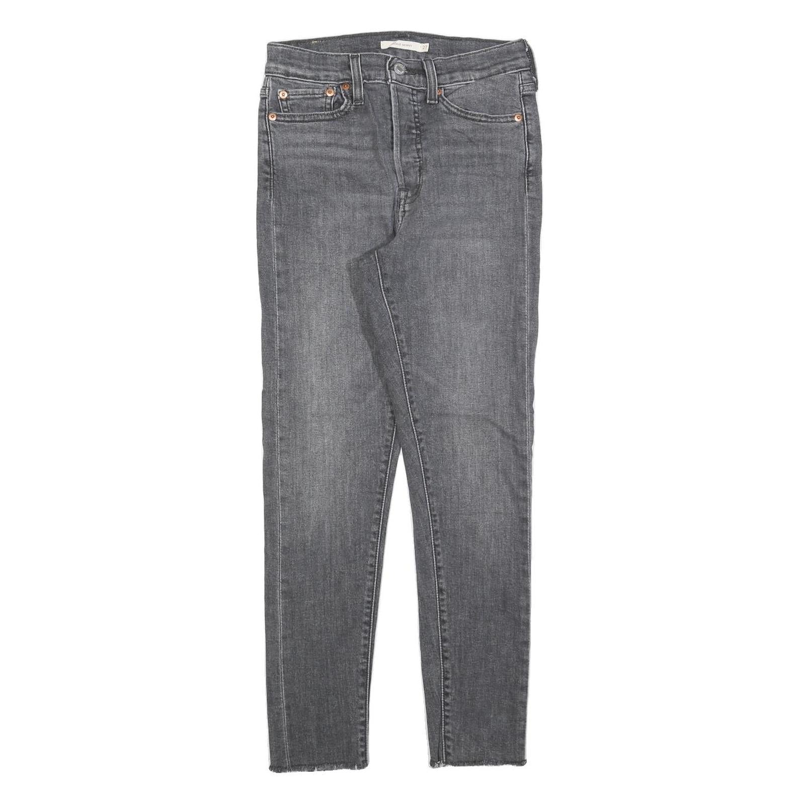 LEVI'S Womens Slim Grey Denim Slim Fit Skinny Cotton Blend W27 L27 Skinny Jeans Refurbished - N/A refurbished available on Cerqular