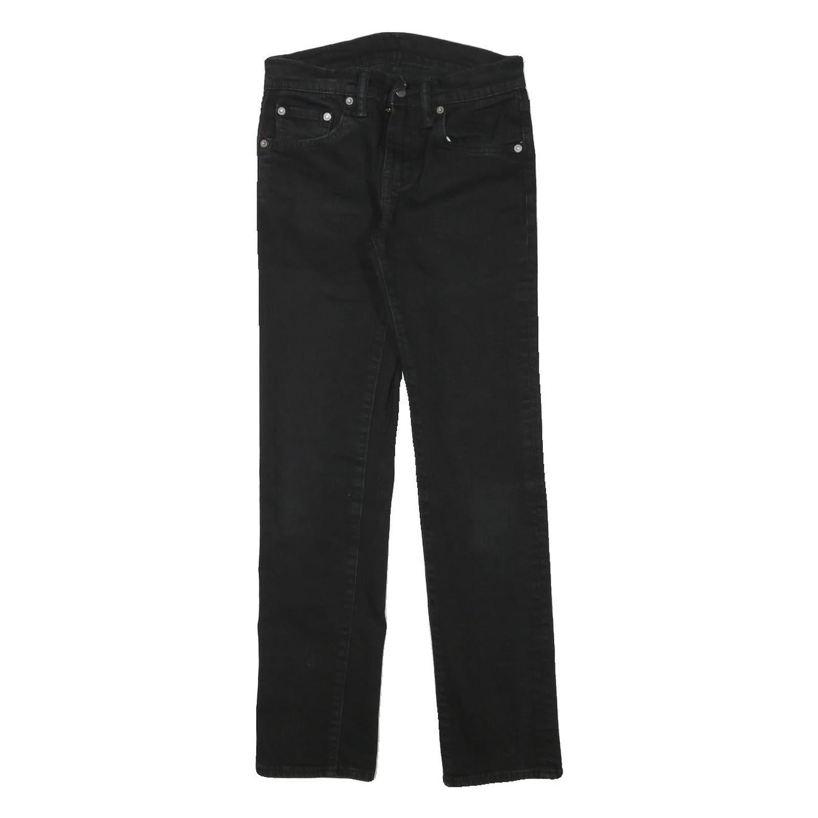 LEVI'S 511 Mens Slim Black Denim Jeans W25 L27 Zip Cotton Blend Refurbished - N/A refurbished available on Cerqular