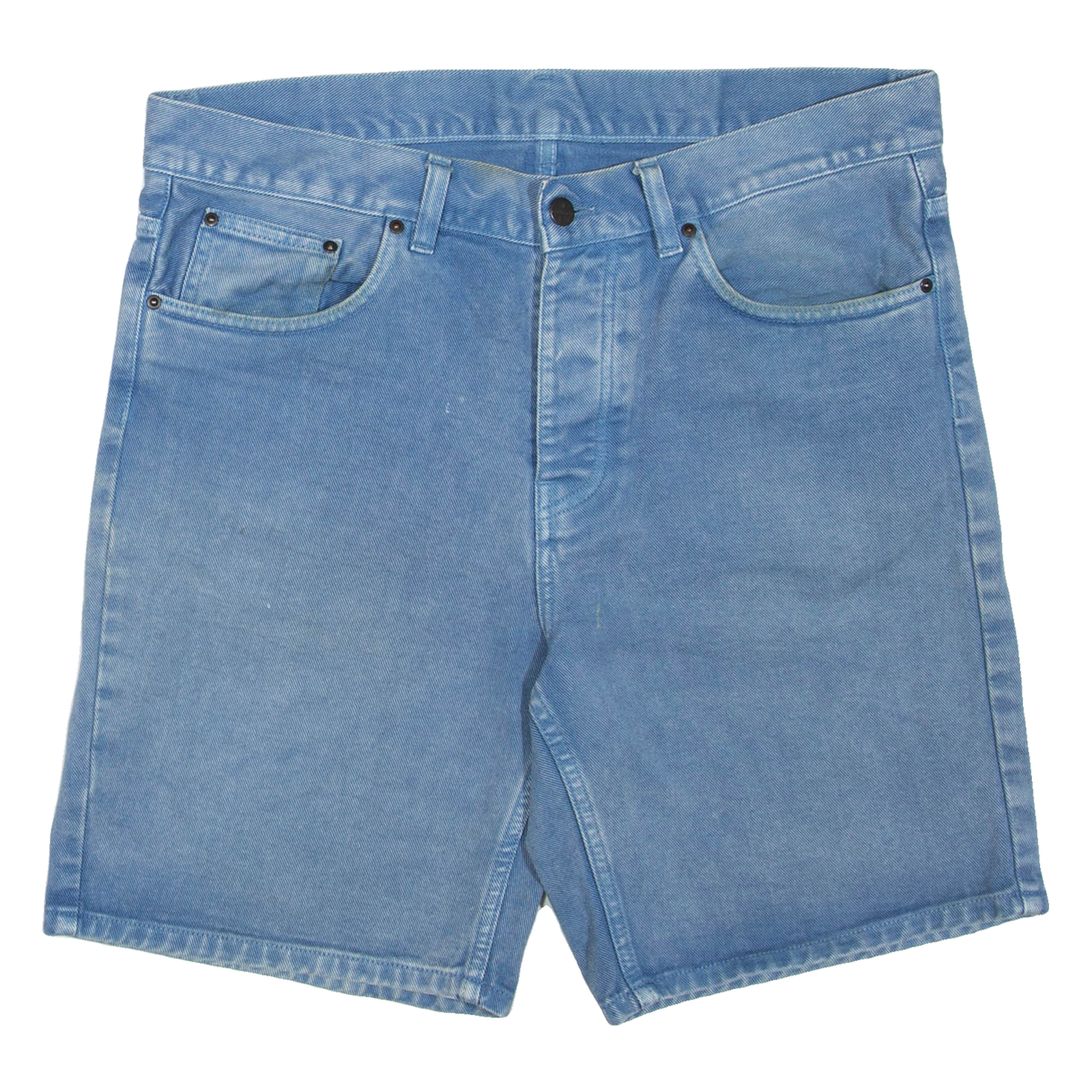 CARHARTT Mens Denim Shorts Blue L W36 Refurbished - N/A refurbished available on Cerqular